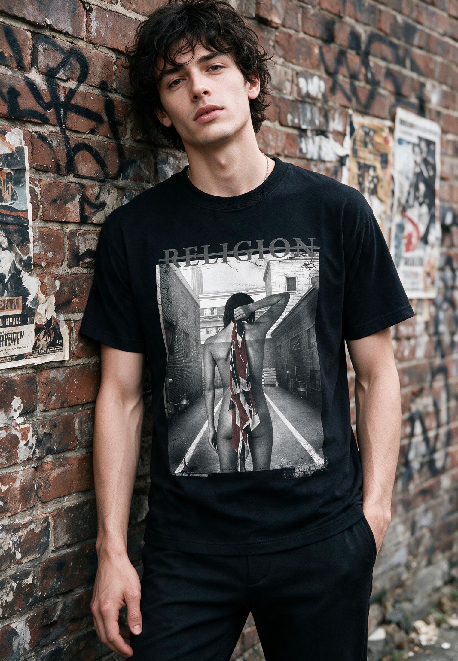 ALLEYWAY T-SHIRT WASHED BLACK