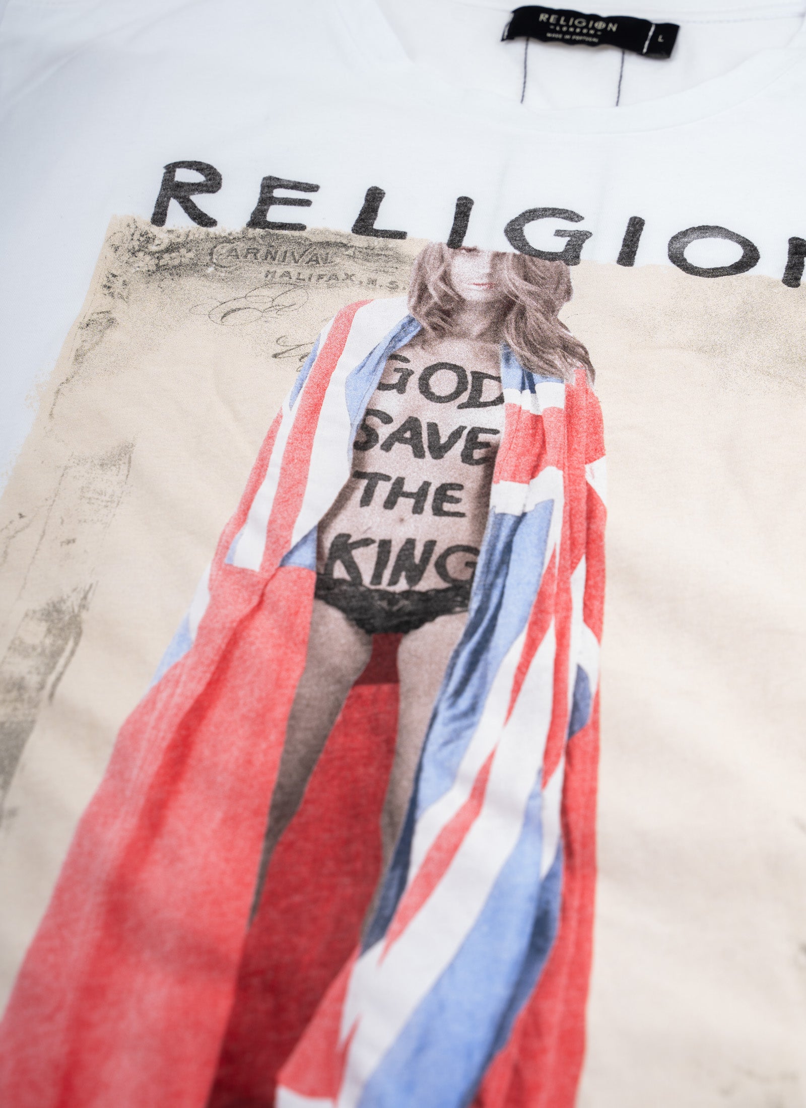 GOD SAVE THE KING T-SHIRT WHITE