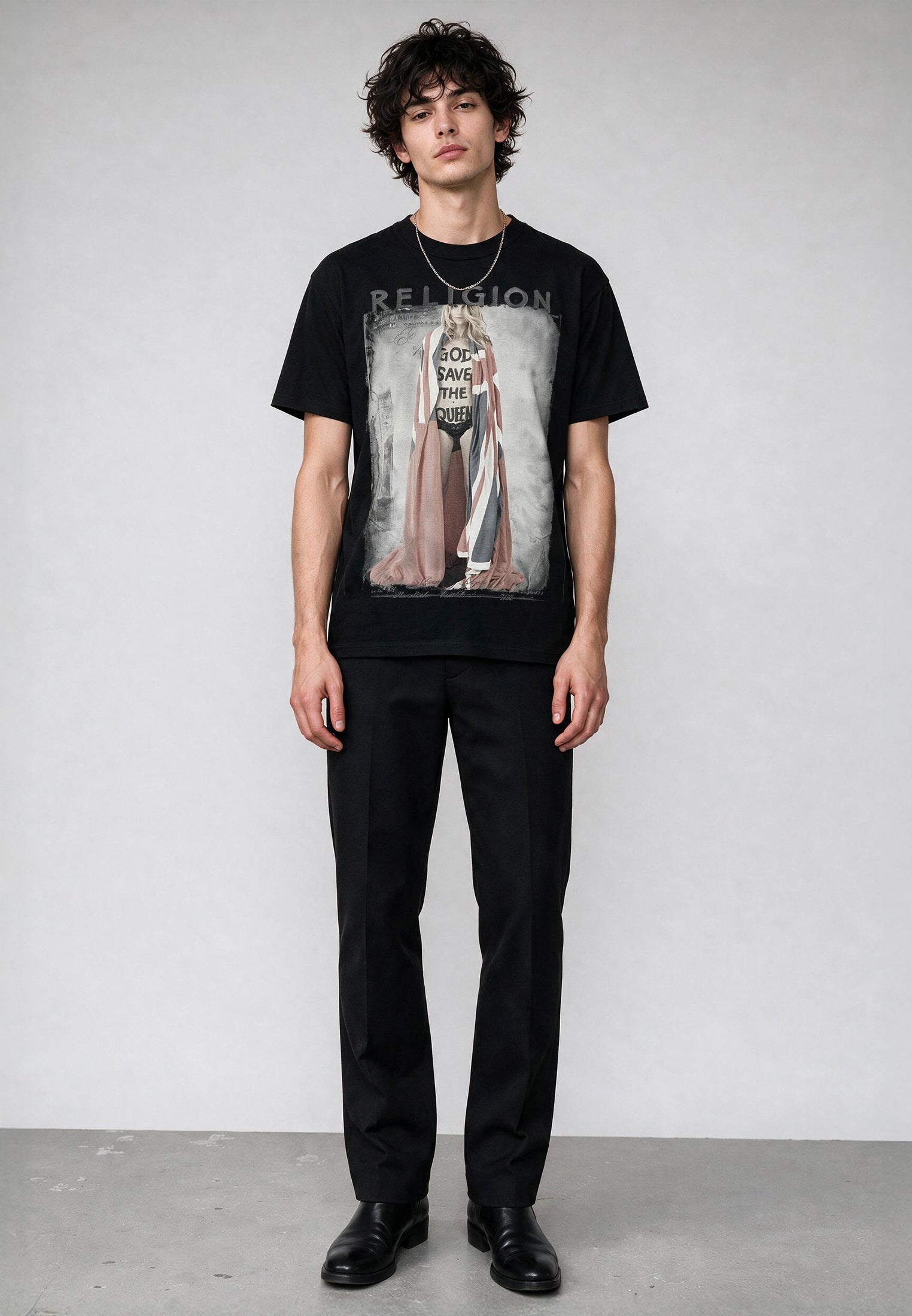 GOD SAVE THE QUEEN T-SHIRT BLACK