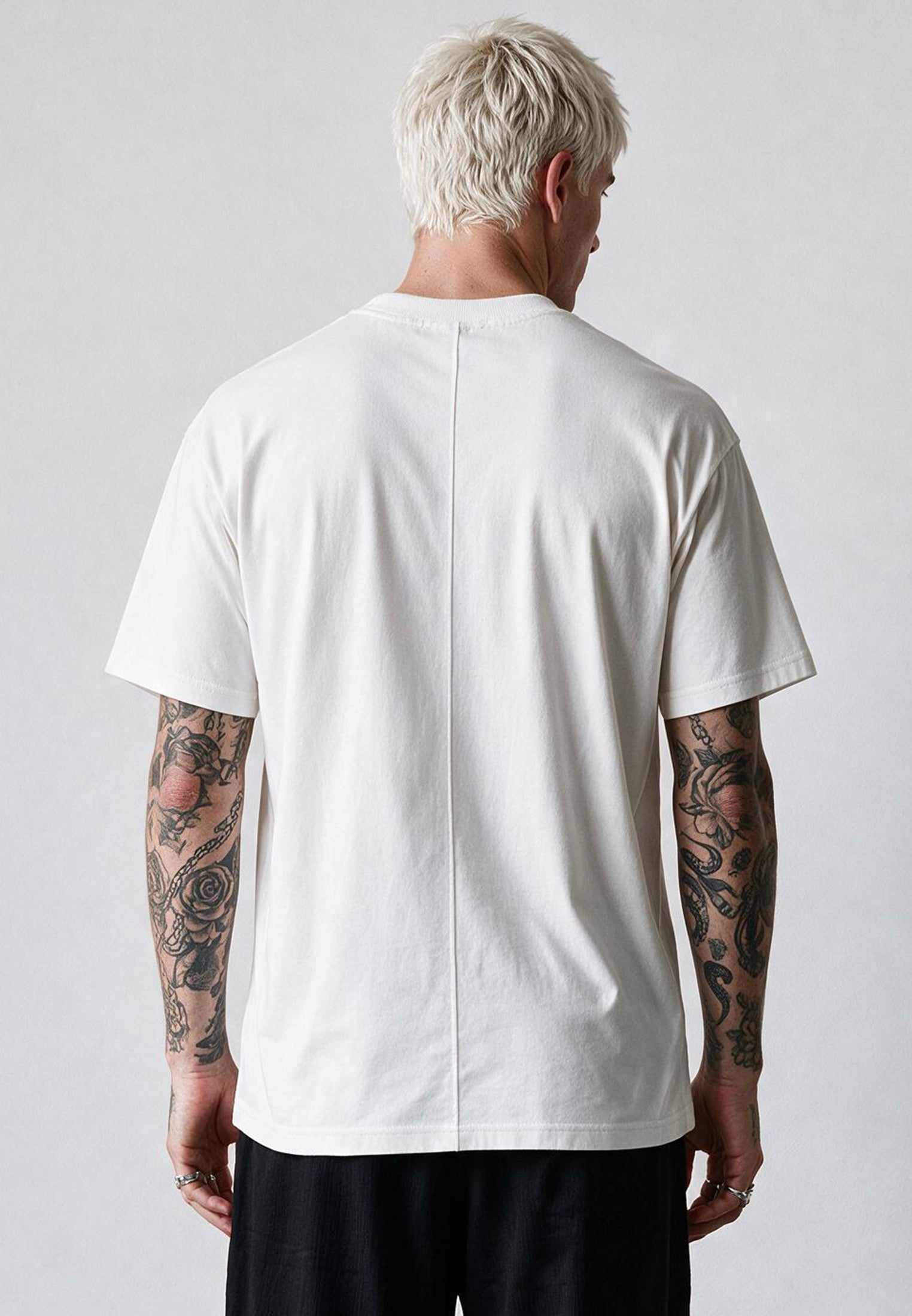 ANARCHY T-SHIRT WHITE & BLUE