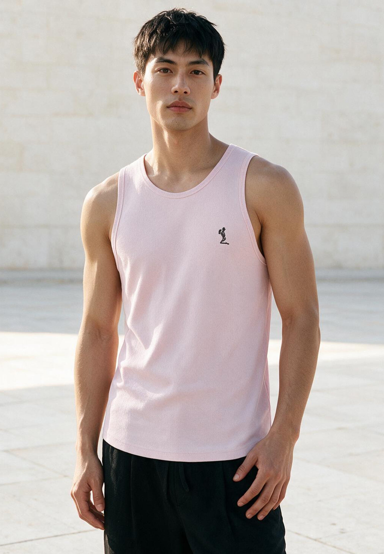 ALBION VEST PALE PINK