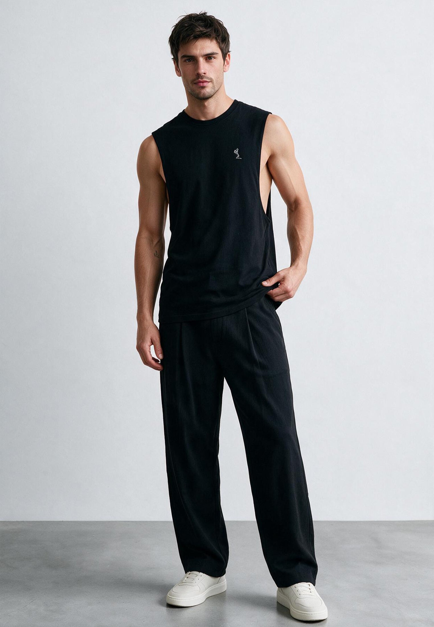 CUTAWAY VEST BLACK