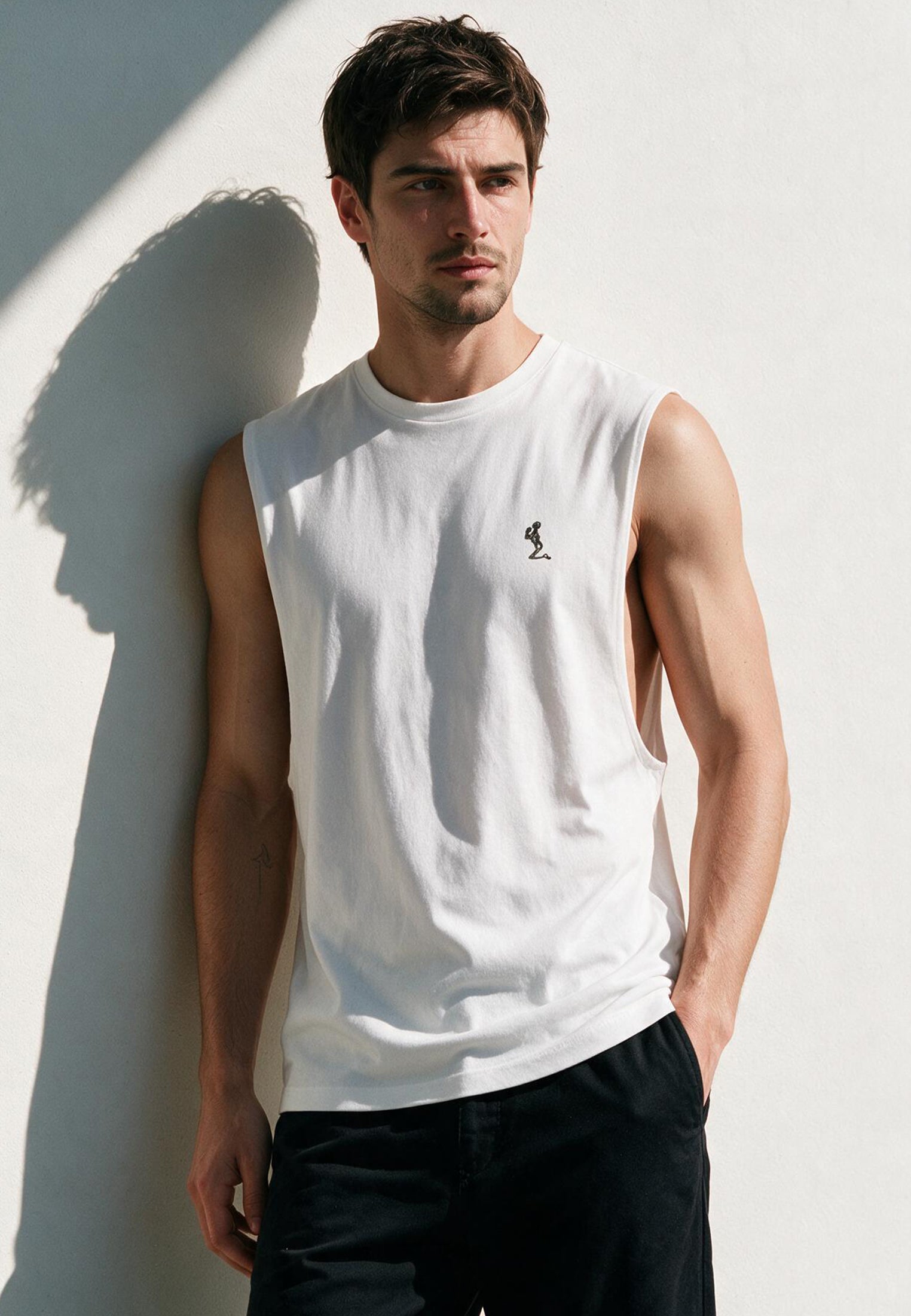 CUTAWAY VEST WHITE