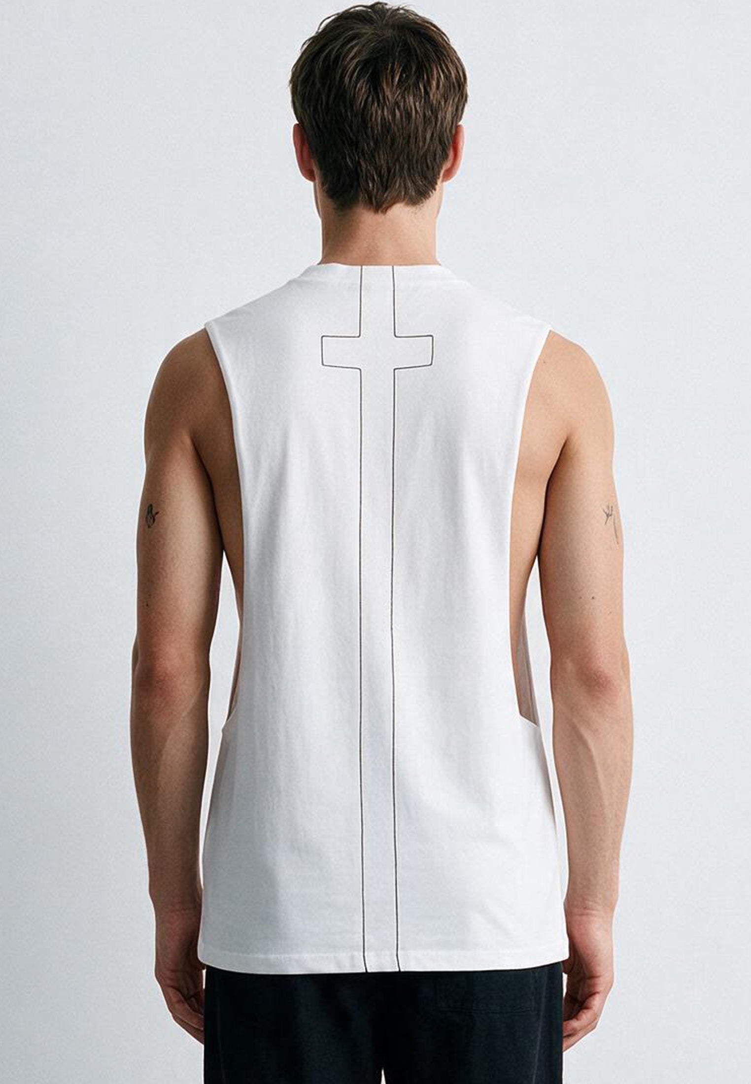CUTAWAY VEST WHITE