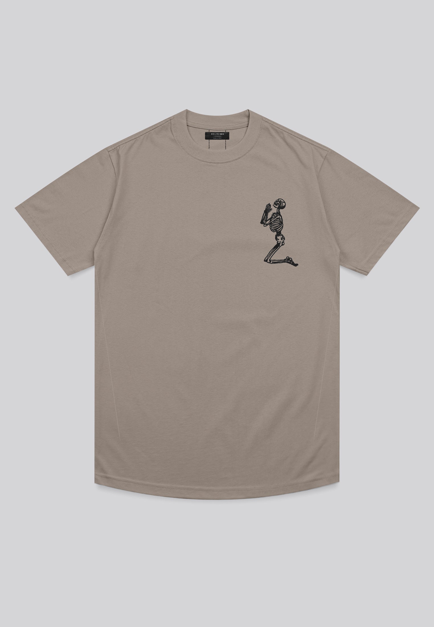 ESSENTIAL BIG SKELETON DESERT TAUPE T-SHIRT