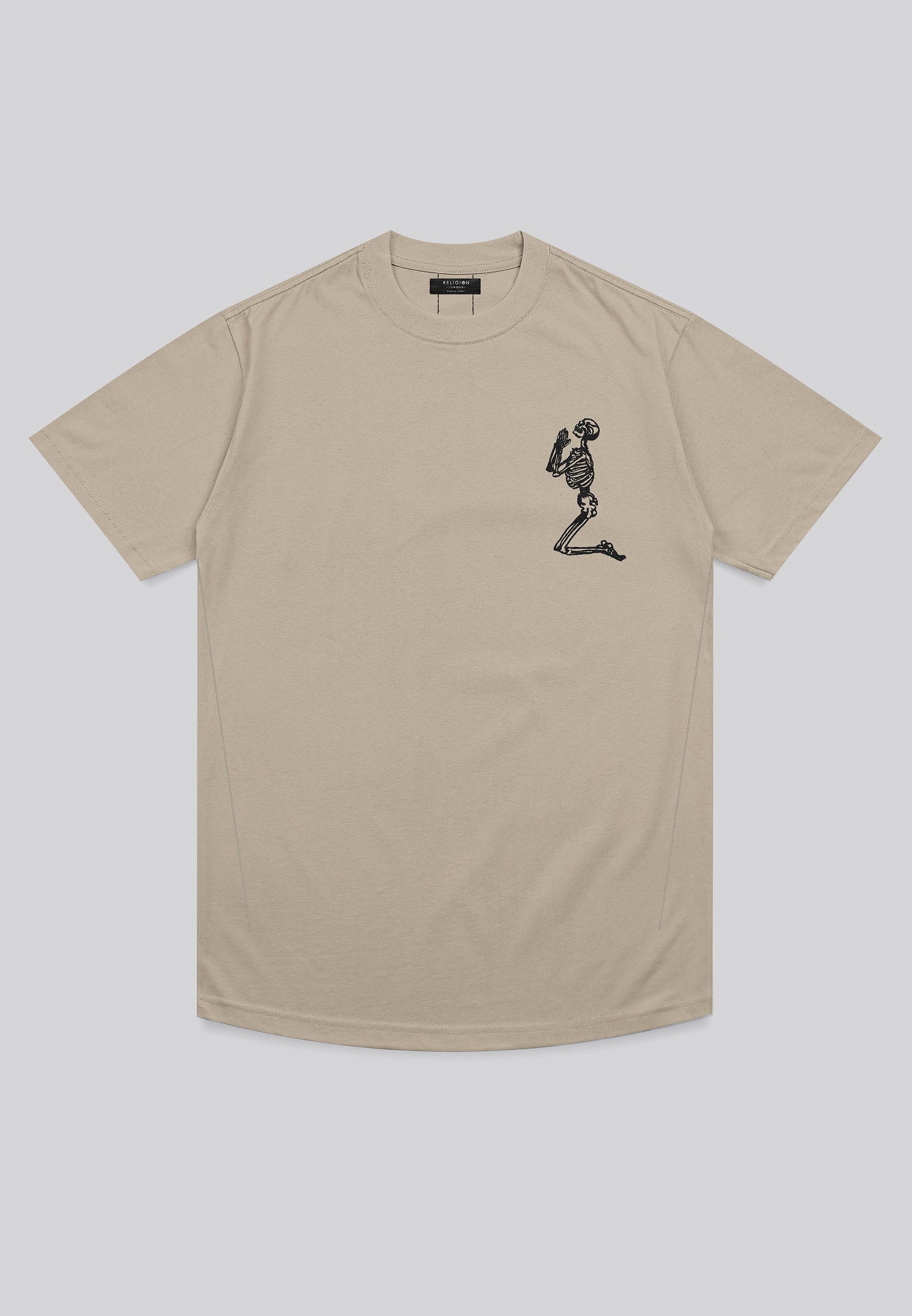 ESSENTIAL BIG SKELETON FAWN T-SHIRT