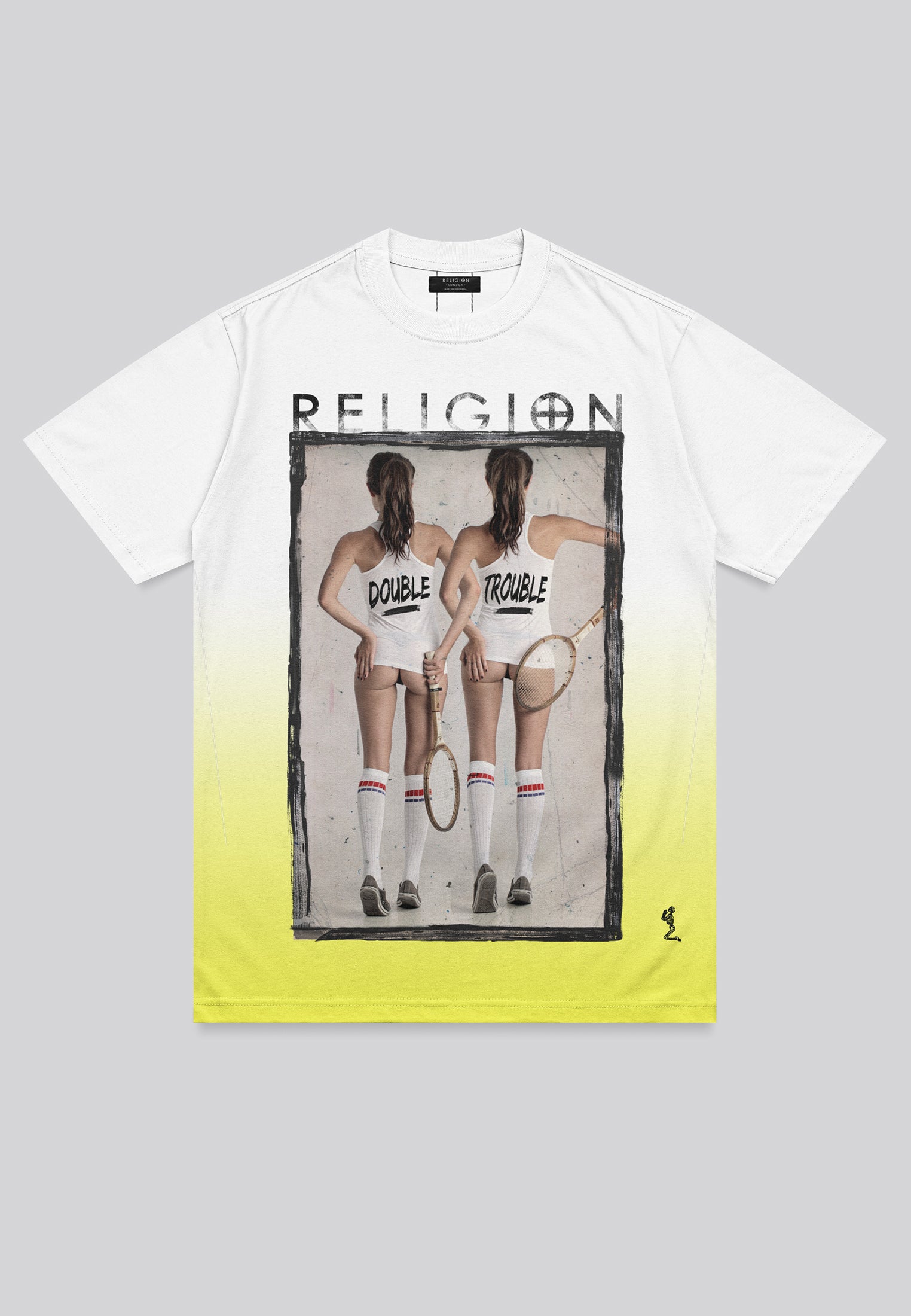 DOUBLE TROUBLE T-SHIRT LEMON BALM