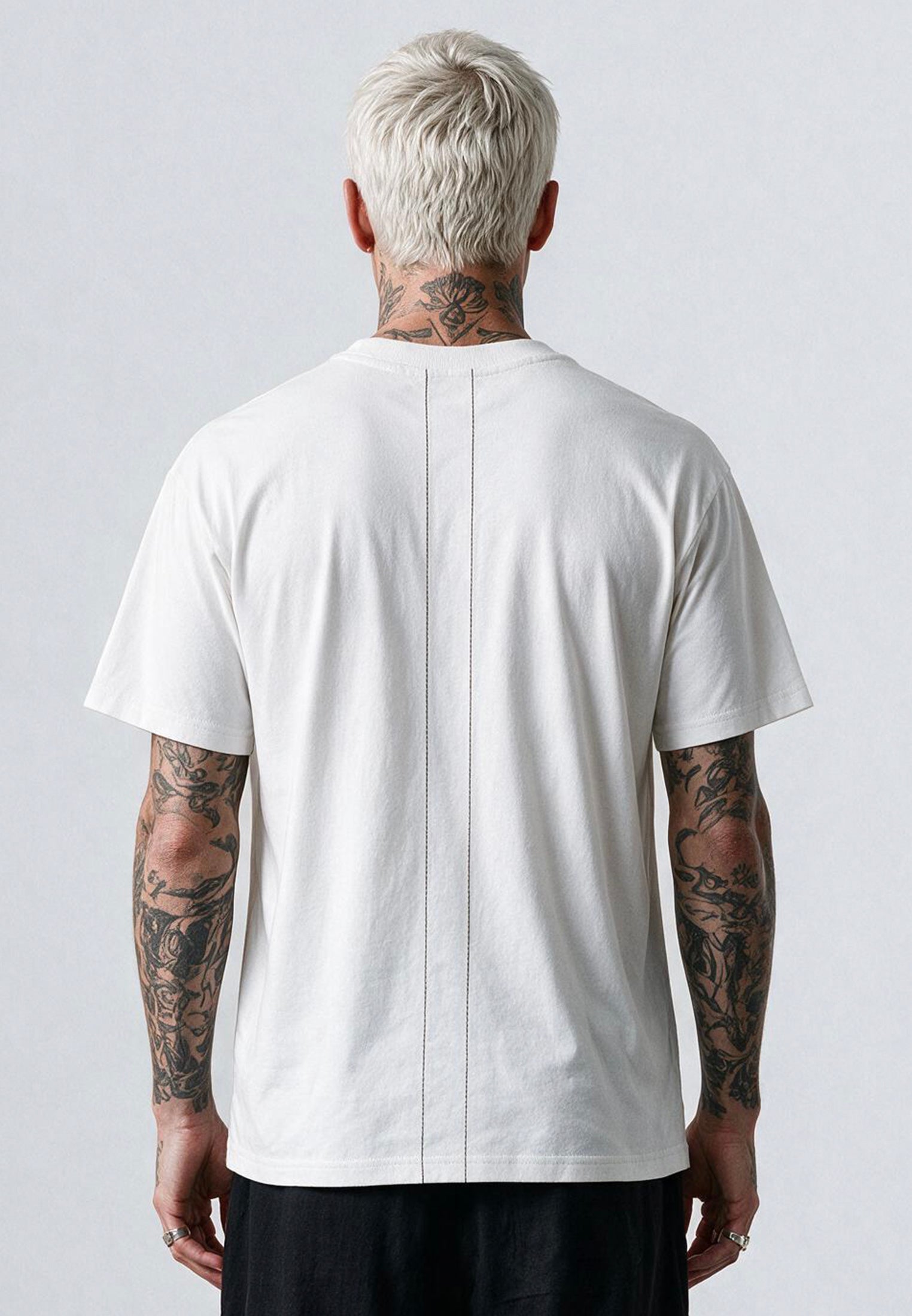 LIFES A BEACH WHITE & PALE BLUE T-SHIRT