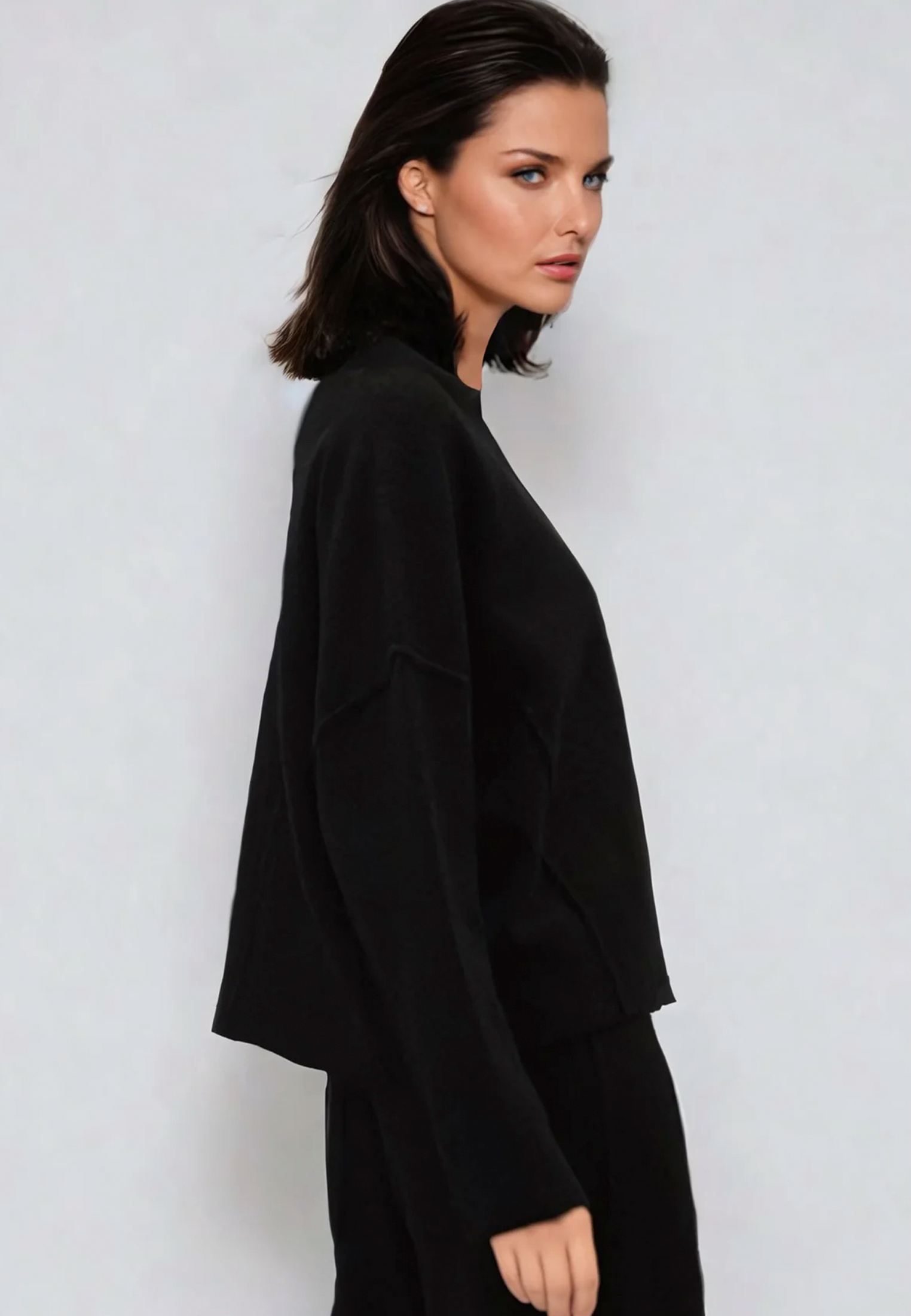 KNIT JUMPER BLACK