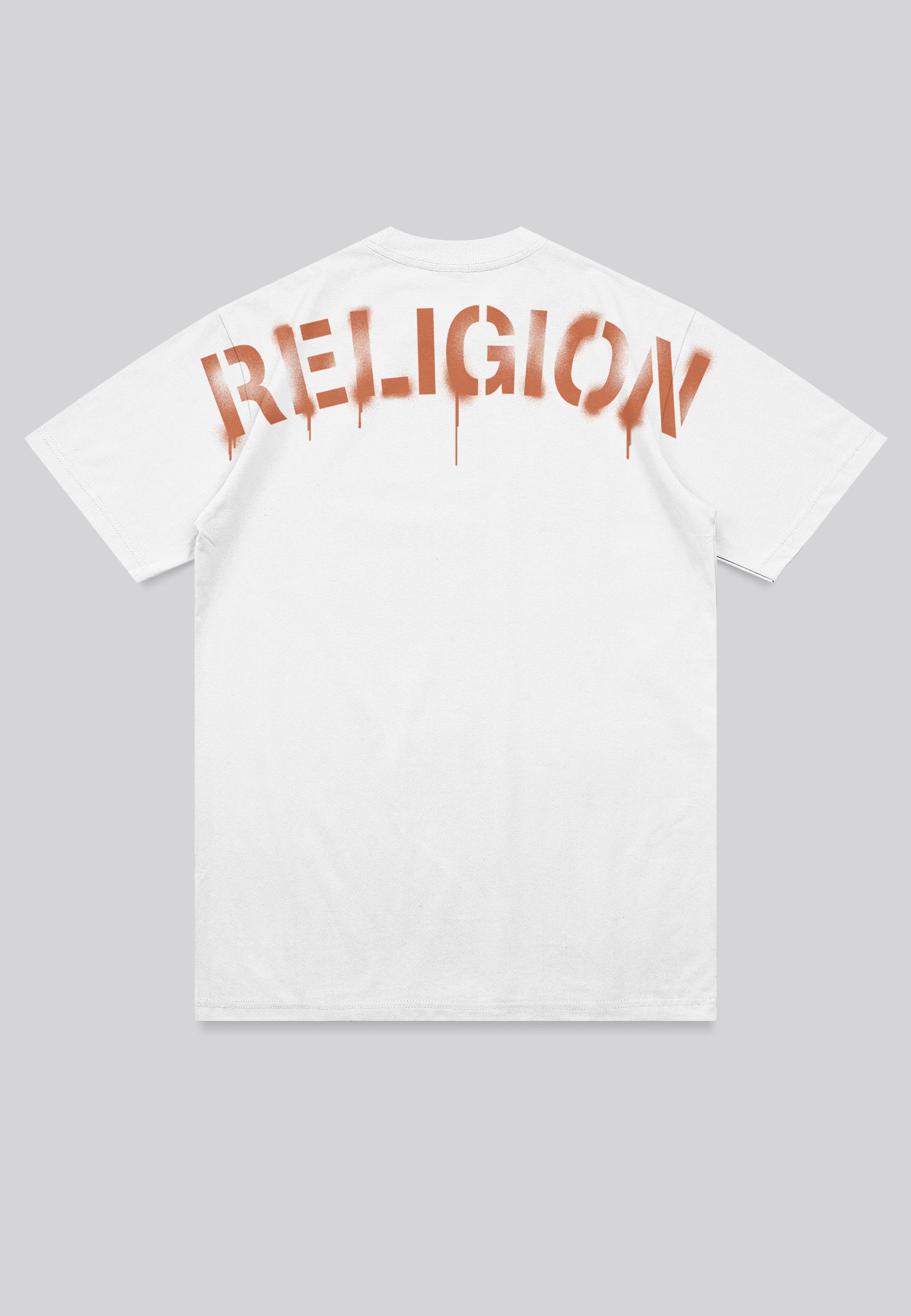 RELIGION STENCIL T-SHIRT WHITE