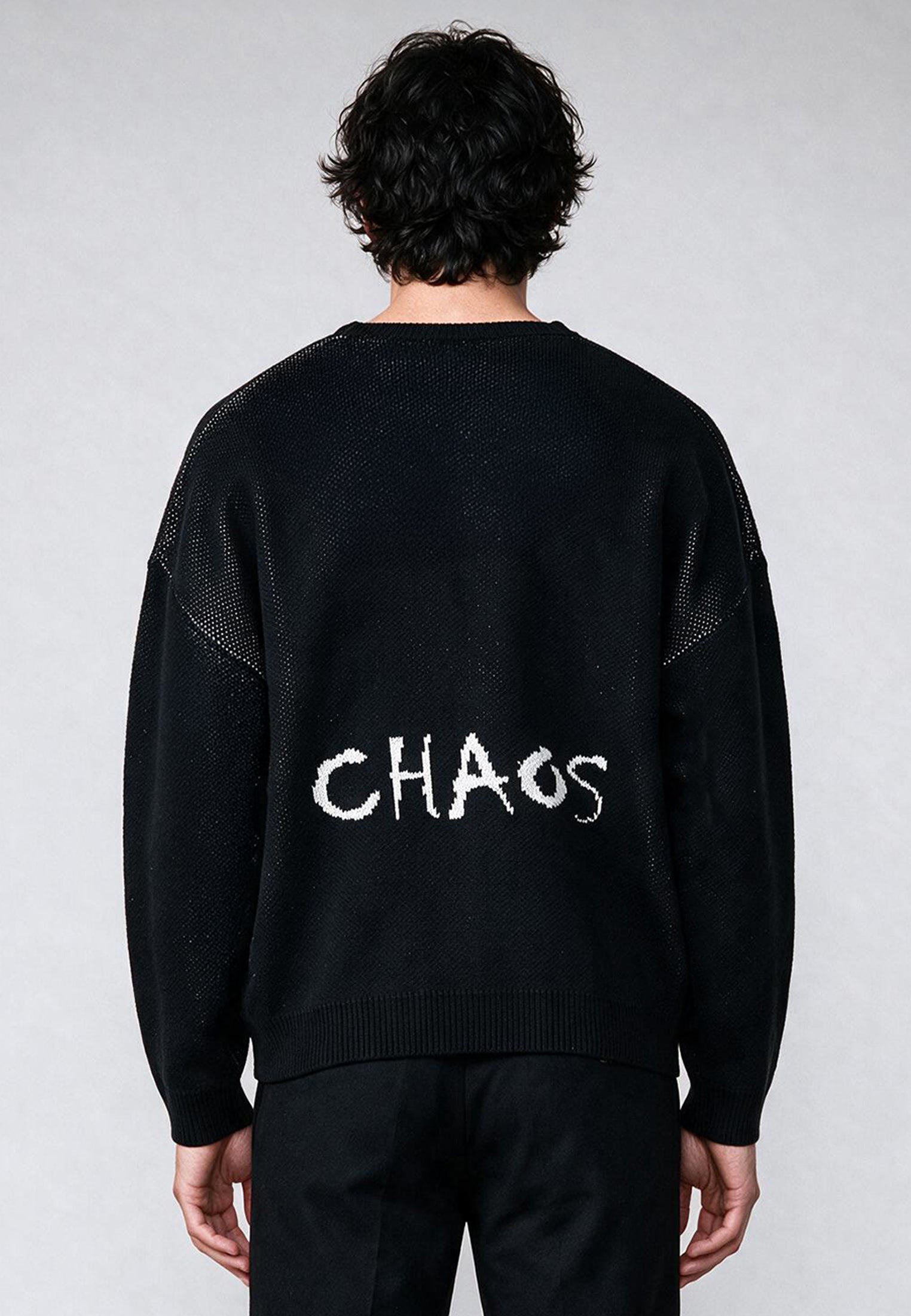 CHAOS KNIT BLACK