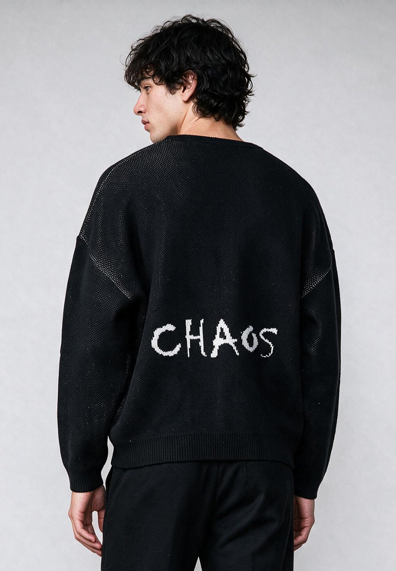 CHAOS KNIT BLACK