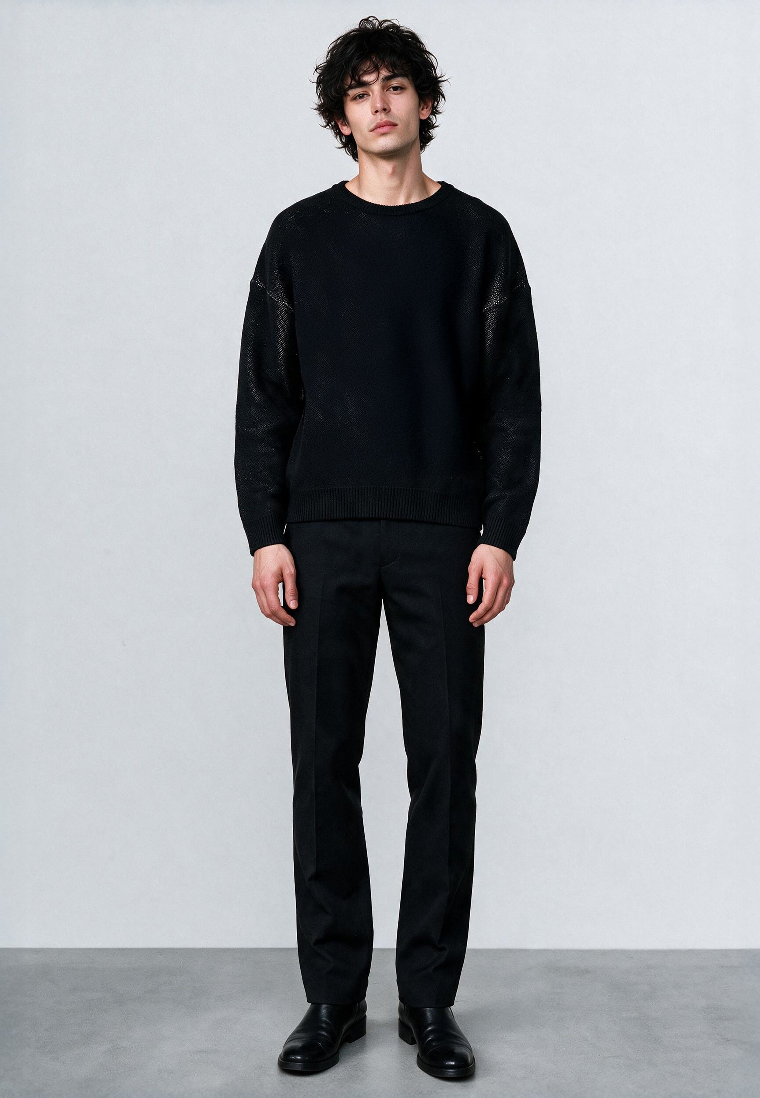 CHAOS KNIT BLACK