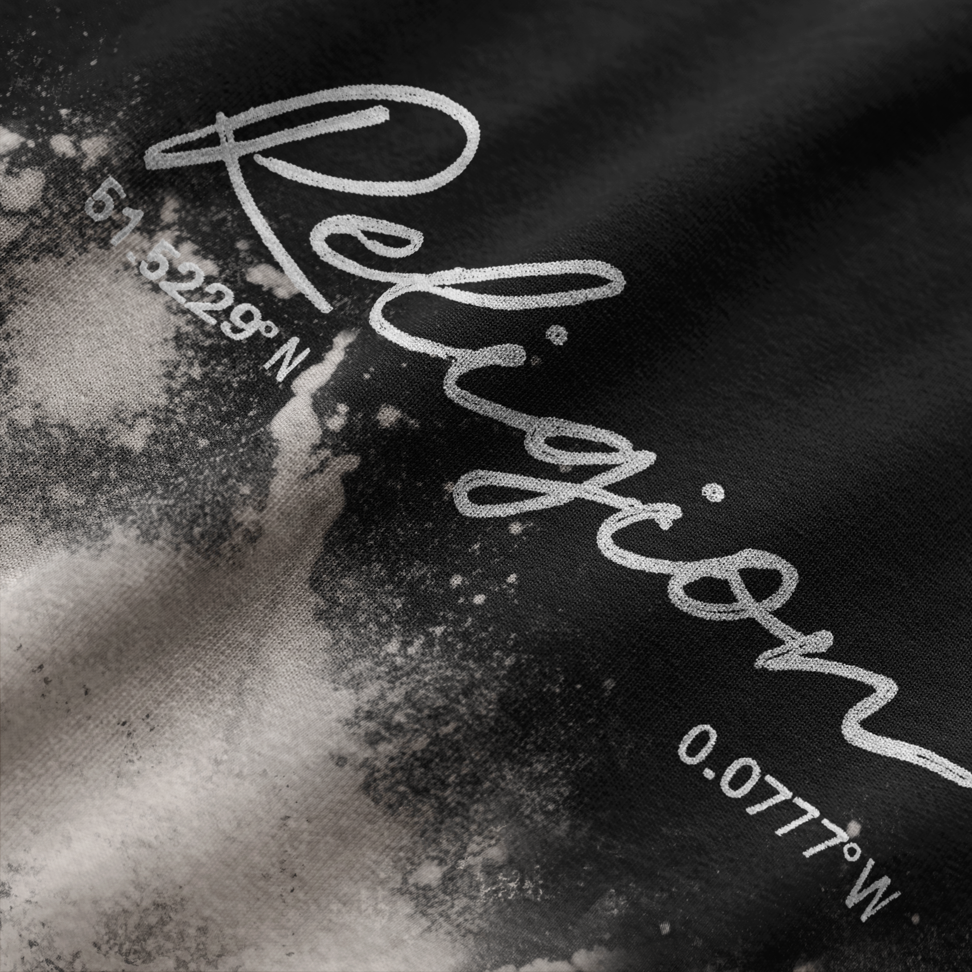 RELIGION BLEACH BLACK T-SHIRT