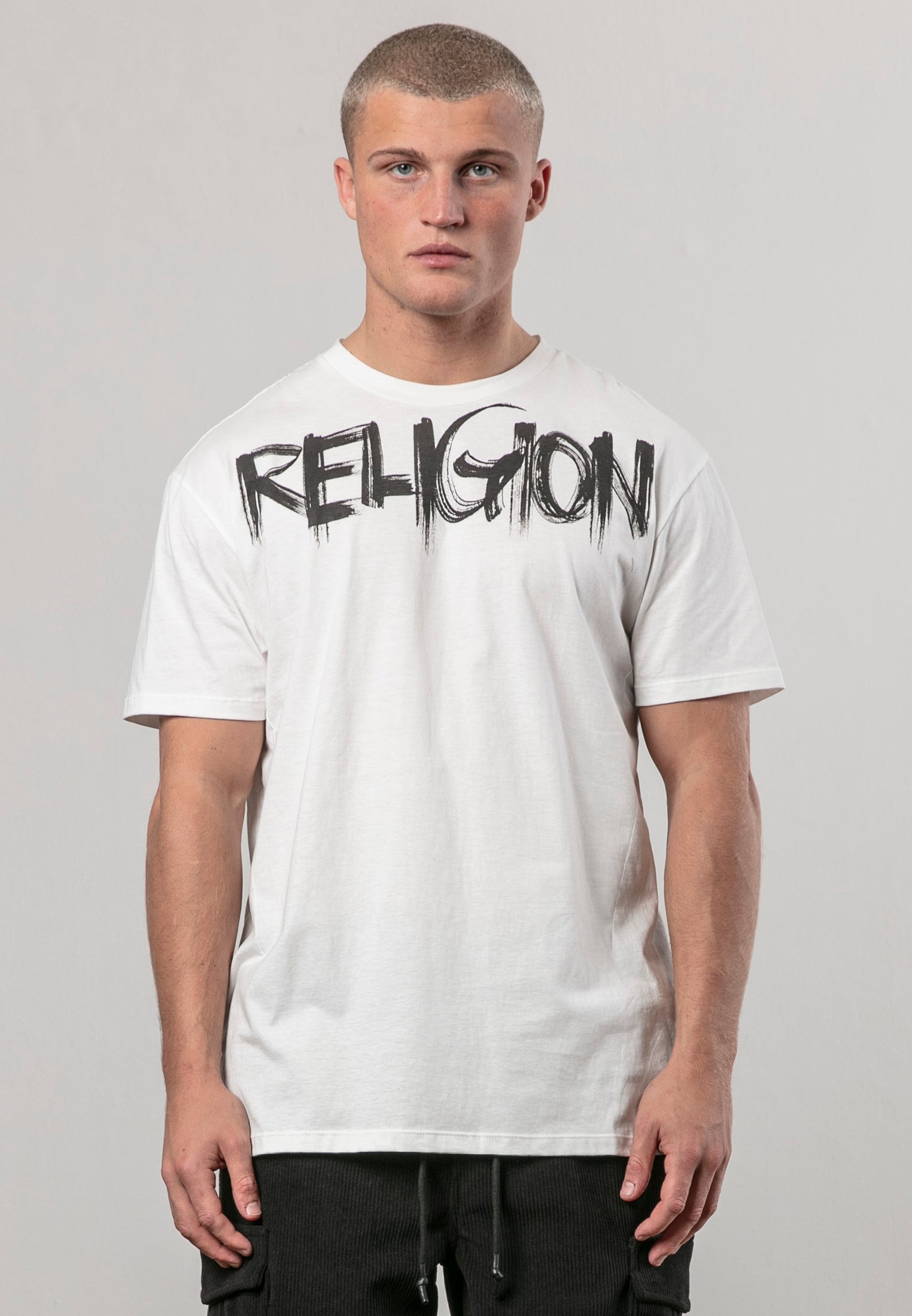 RELIGION BRUSH T-SHIRT WINTER WHITE