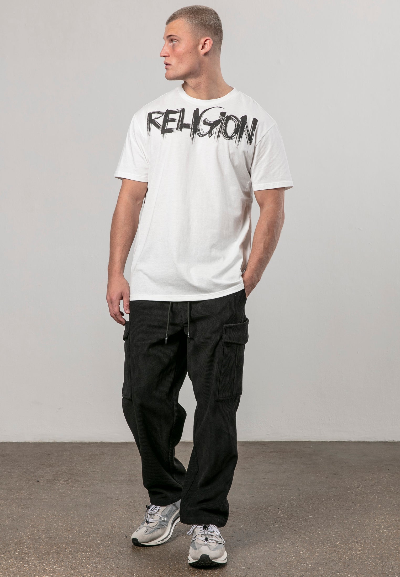 RELIGION BRUSH T-SHIRT WINTER WHITE