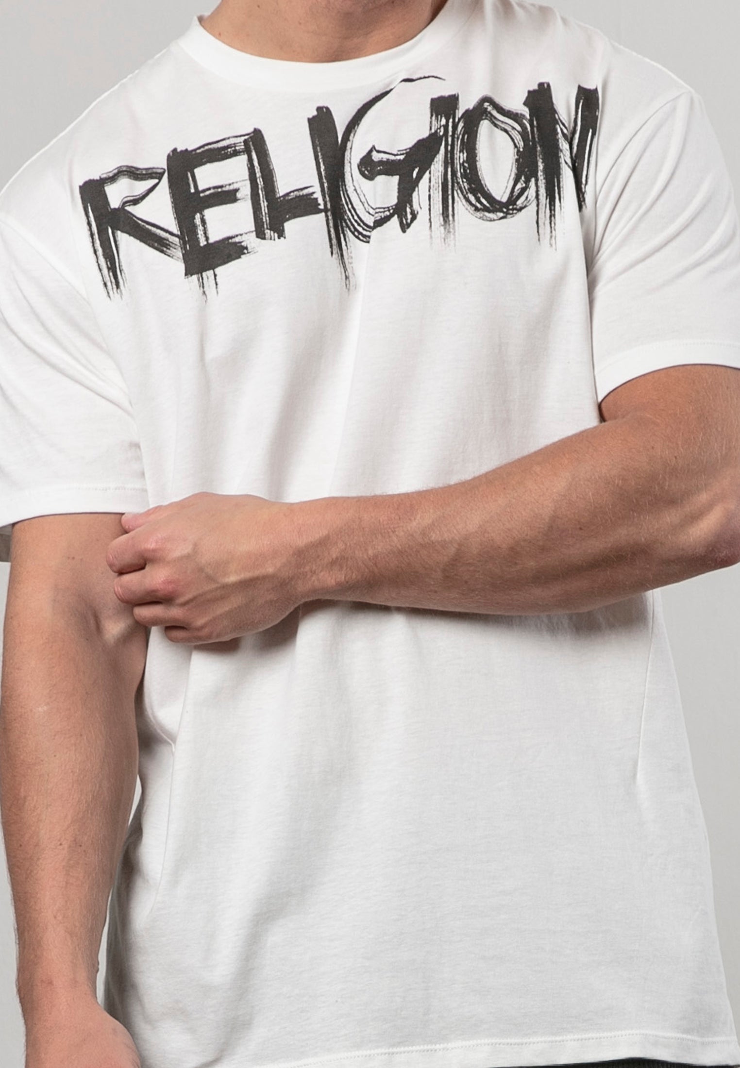 RELIGION BRUSH T-SHIRT WINTER WHITE