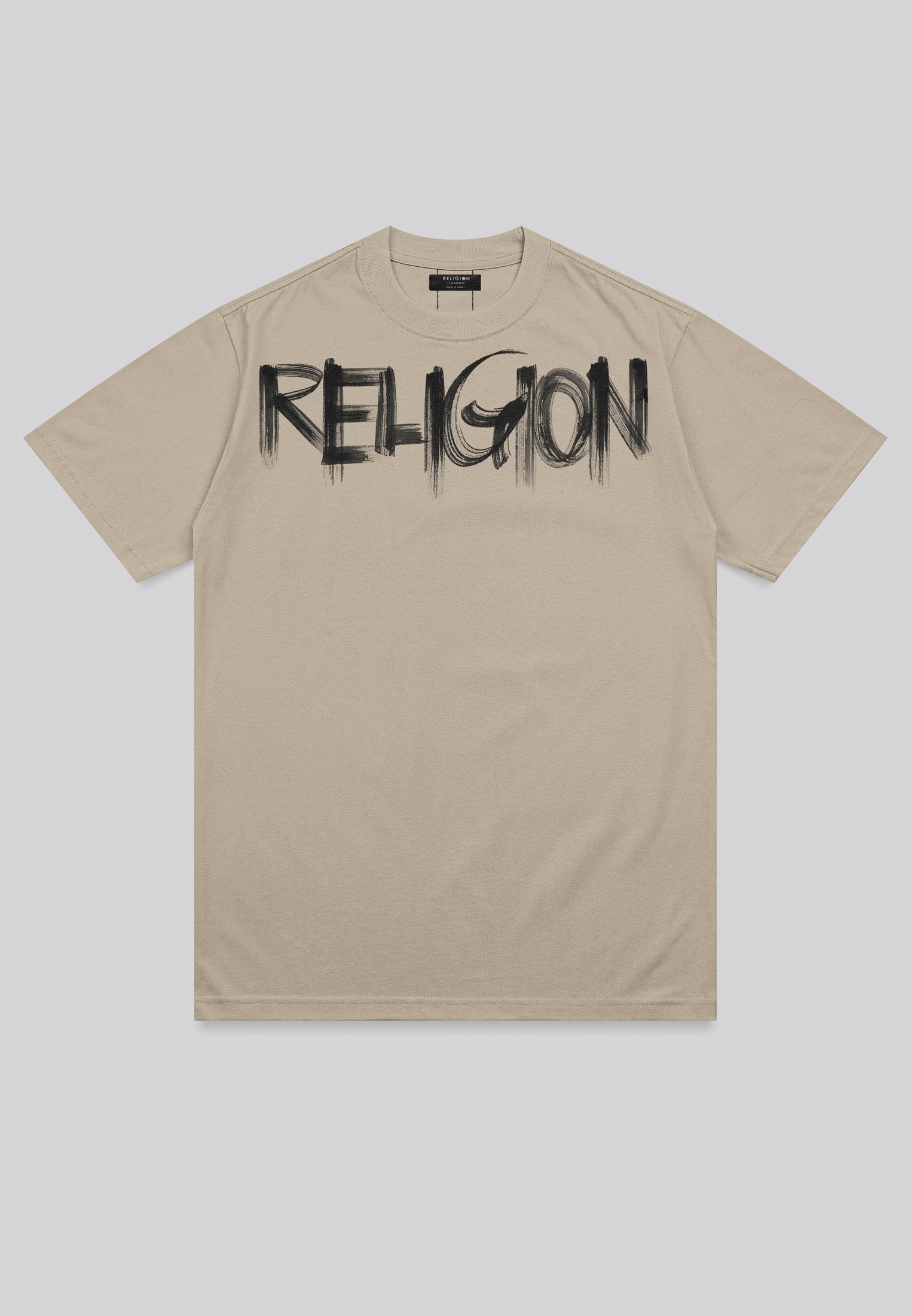 RELIGION BRUSH T-SHIRT FAWN