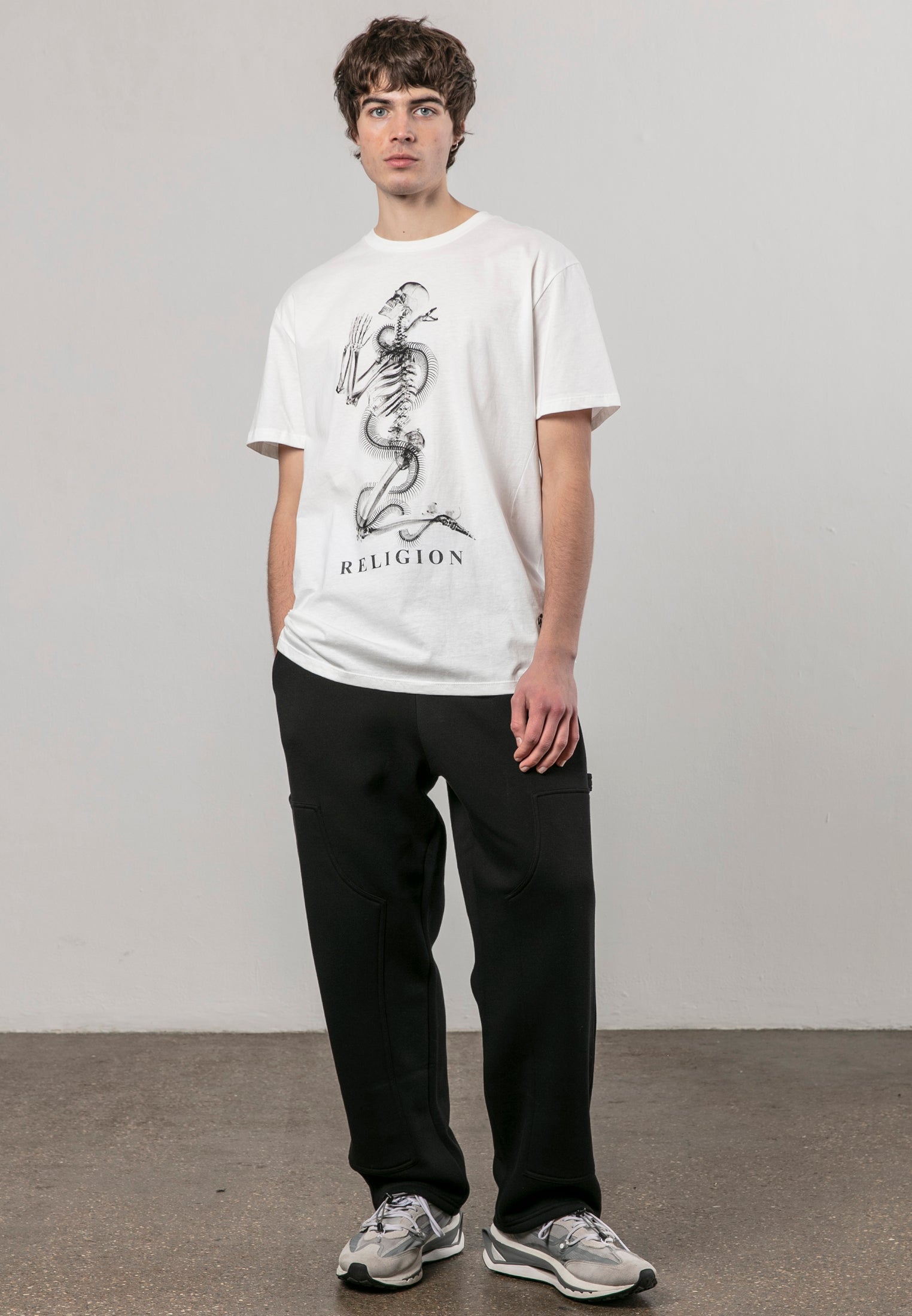 XRAY SKEL N SNAKE T-SHIRT WINTER WHITE