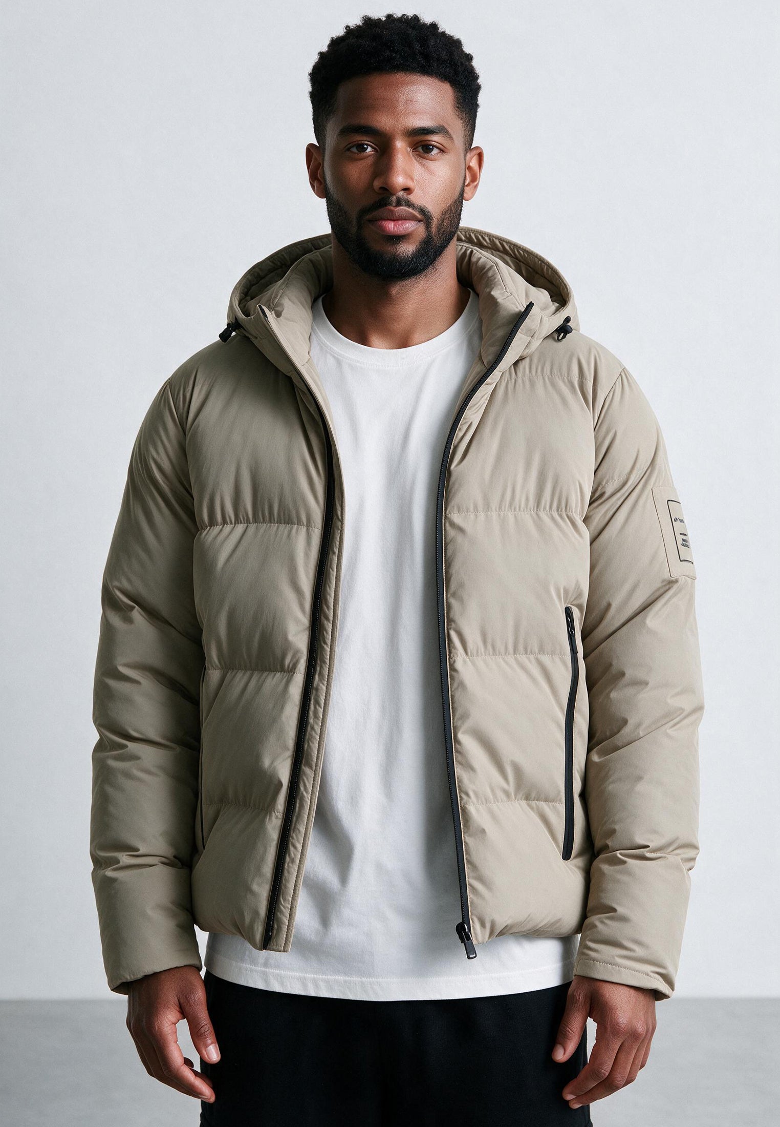 PERFORMANCE PUFFER JACKET STONE