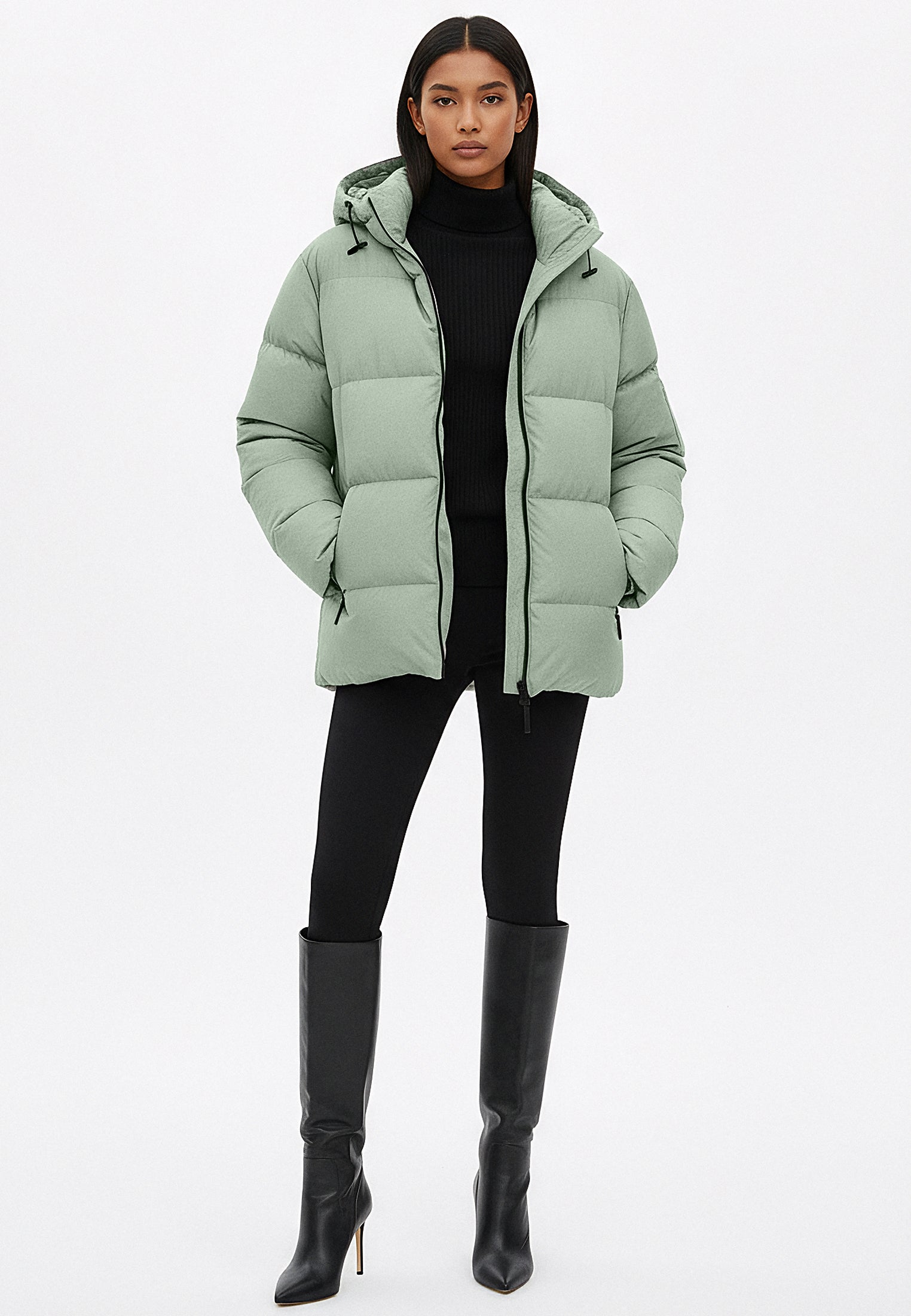 KHAKI PERFORMANCE PUFFER JACKET