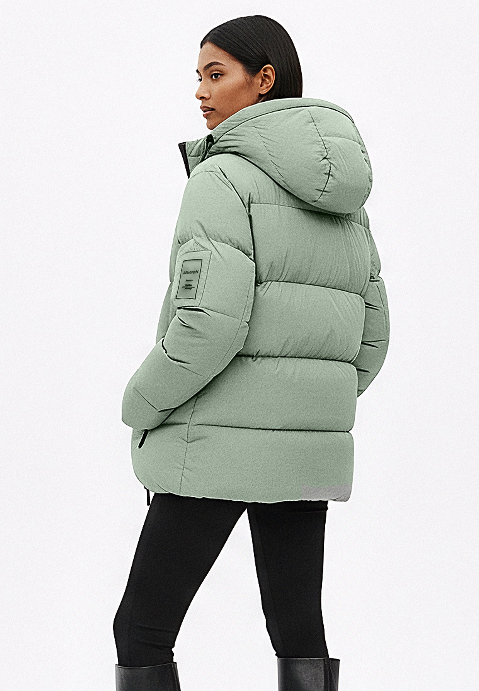 KHAKI PERFORMANCE PUFFER JACKET