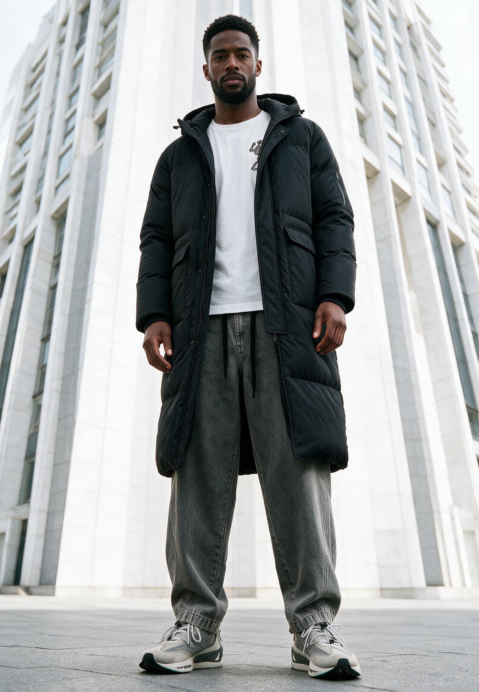 VOYAGER PUFFER PARKA WASHED BLACK
