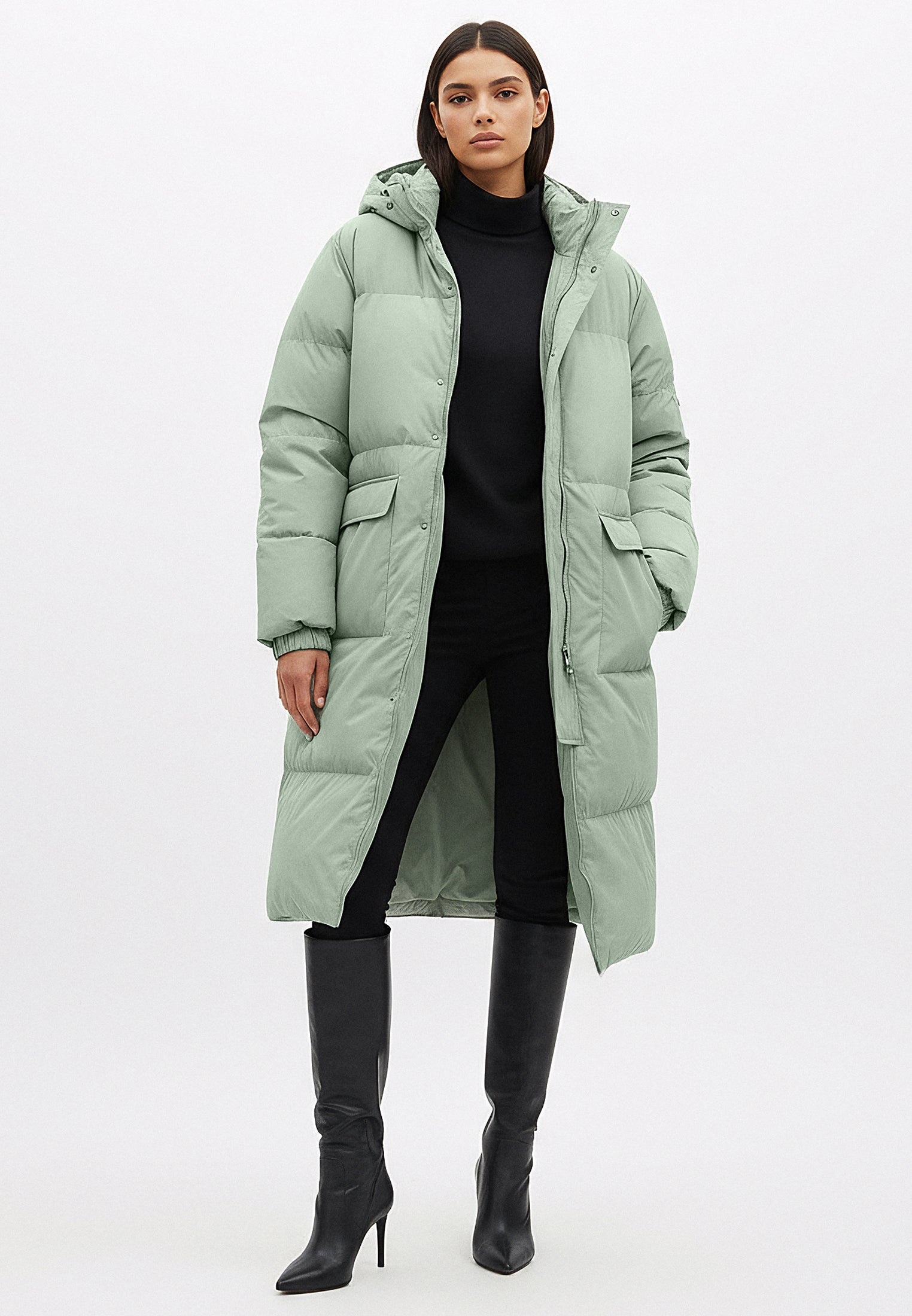 KHAKI VOYAGER PUFFER PARKA
