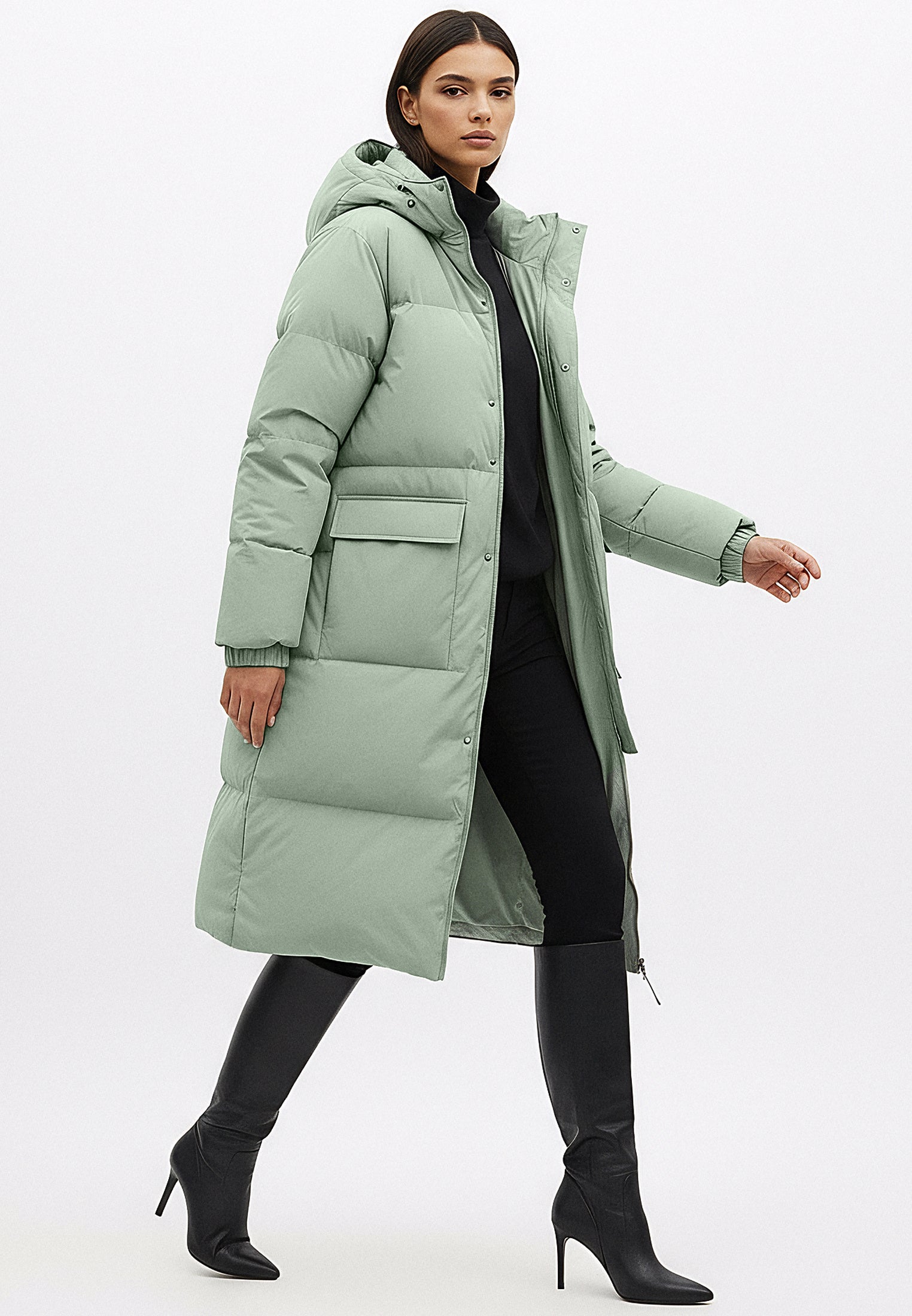 KHAKI VOYAGER PUFFER PARKA