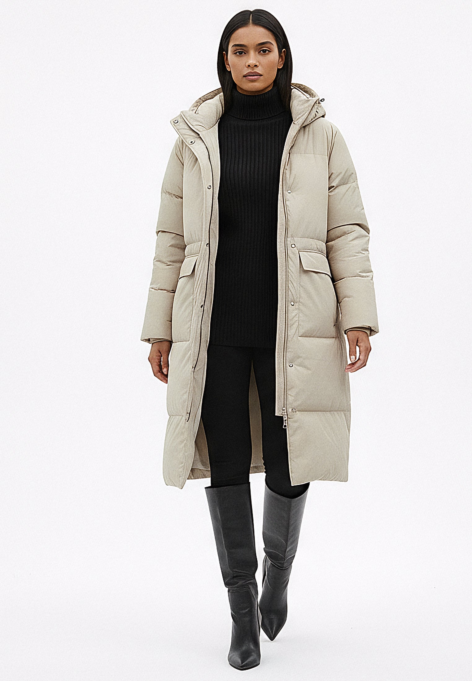 TAN VOYAGER PUFFER PARKA