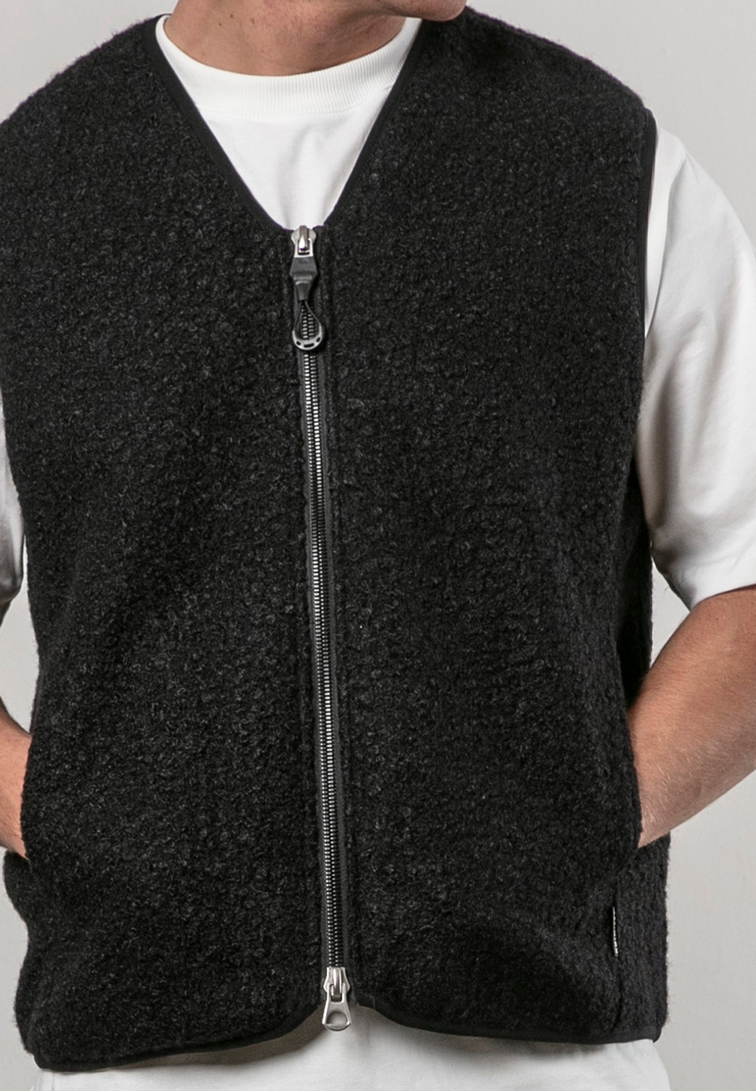 BORG GILET BLACK
