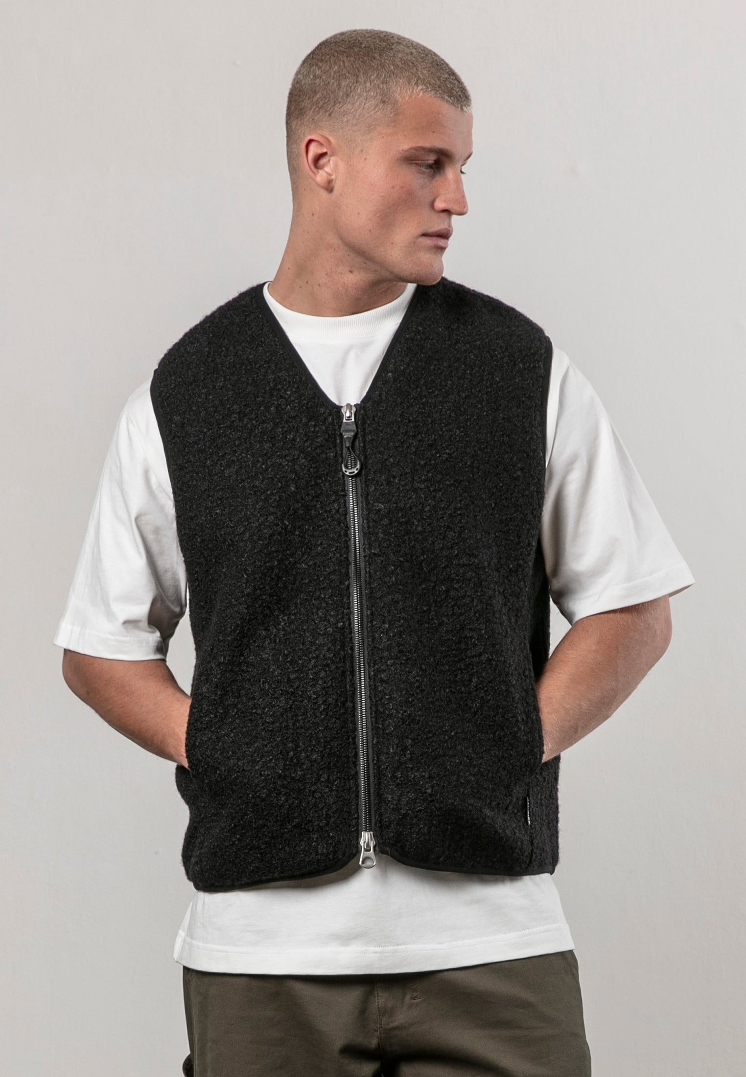 BORG GILET BLACK