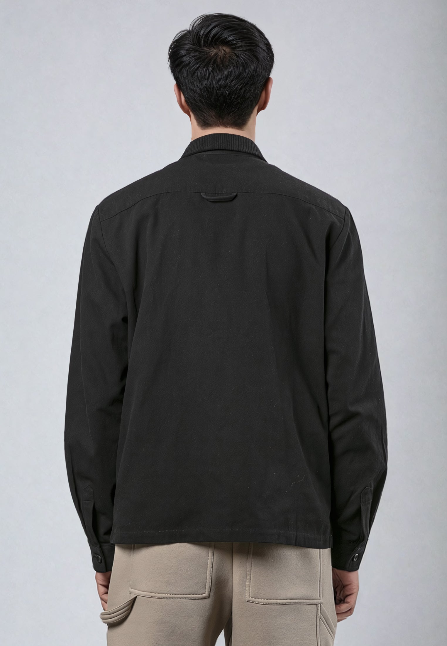 CLIP OVER SHIRT BLACK