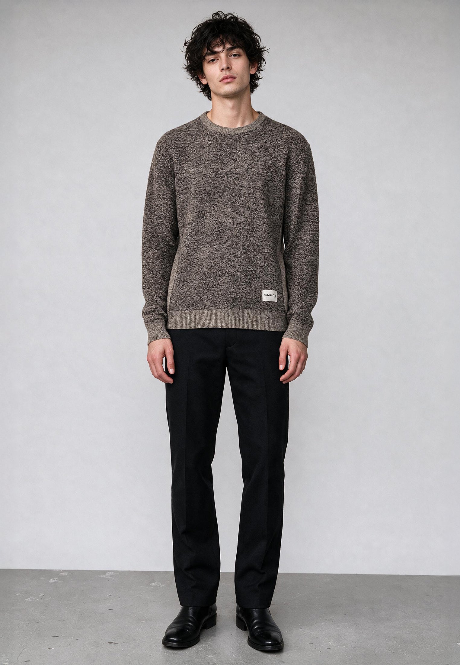 PANEL KNIT SAND