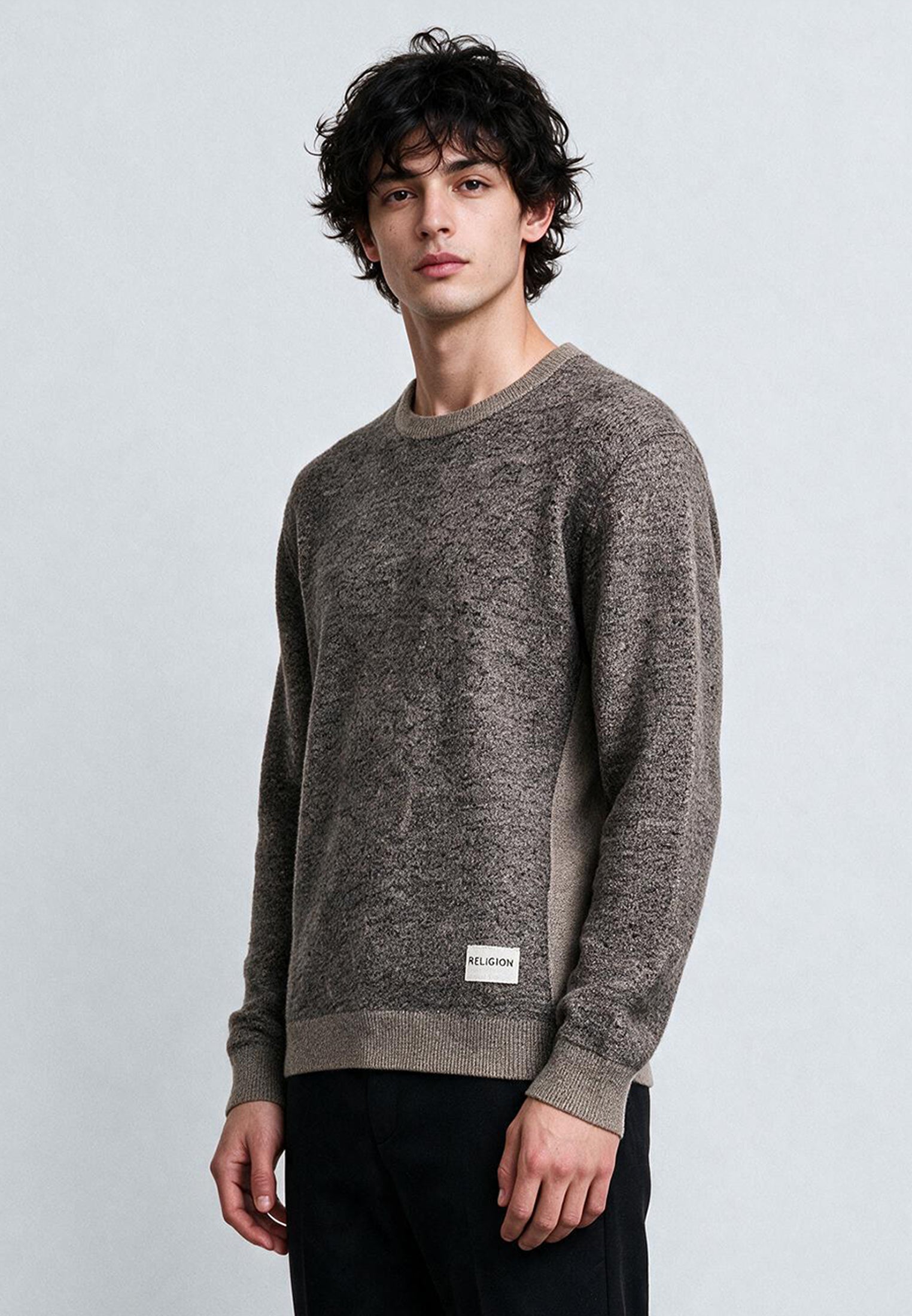 PANEL KNIT SAND