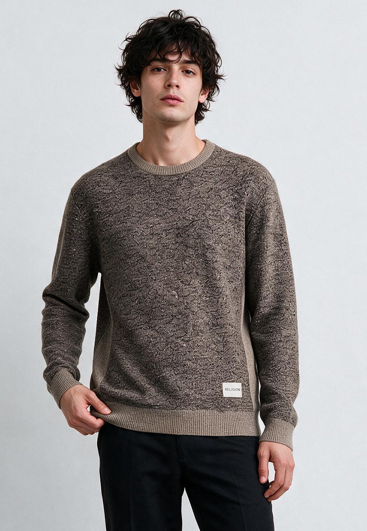 PANEL KNIT SAND