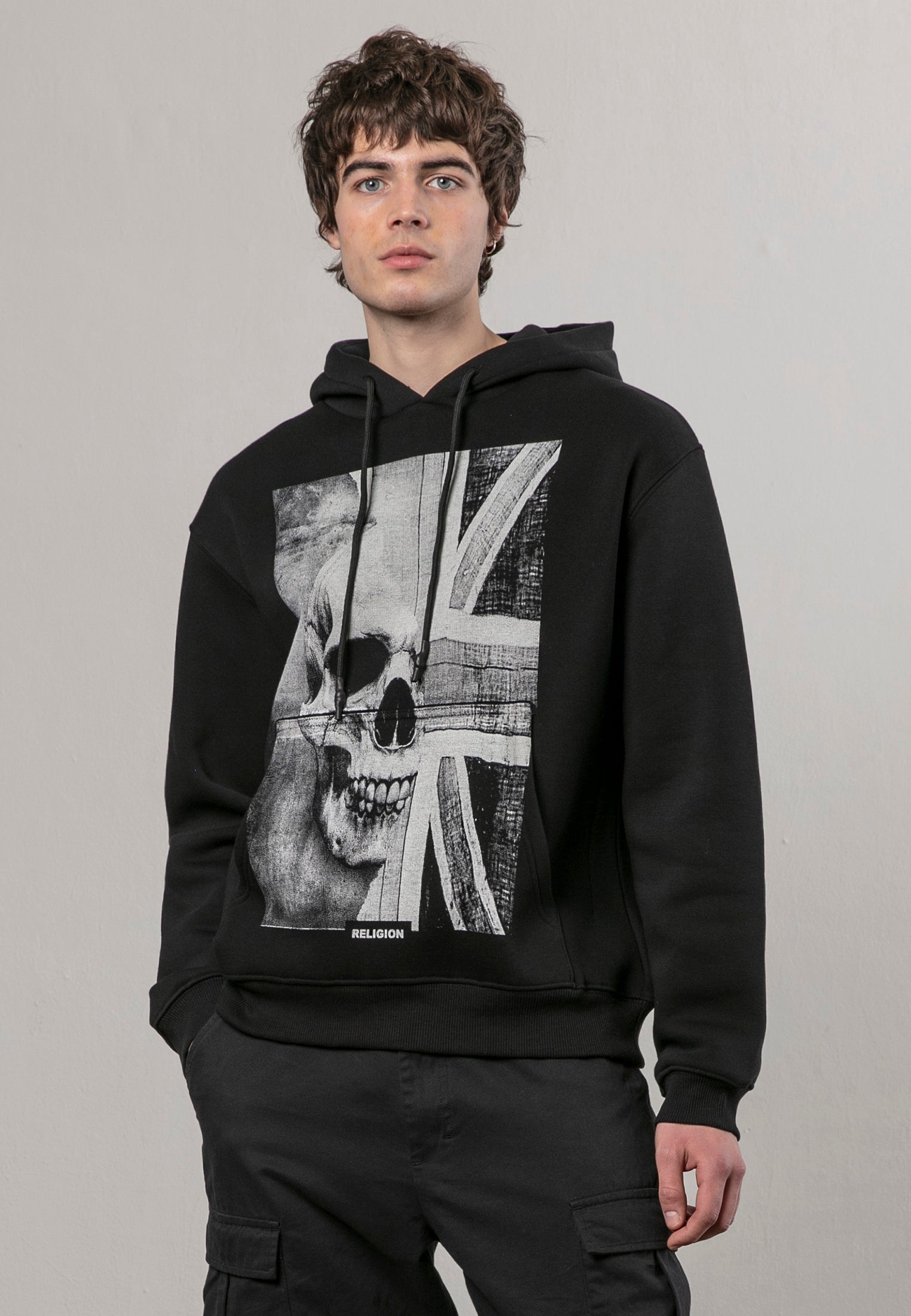 UNION JACK HOODIE BLACK