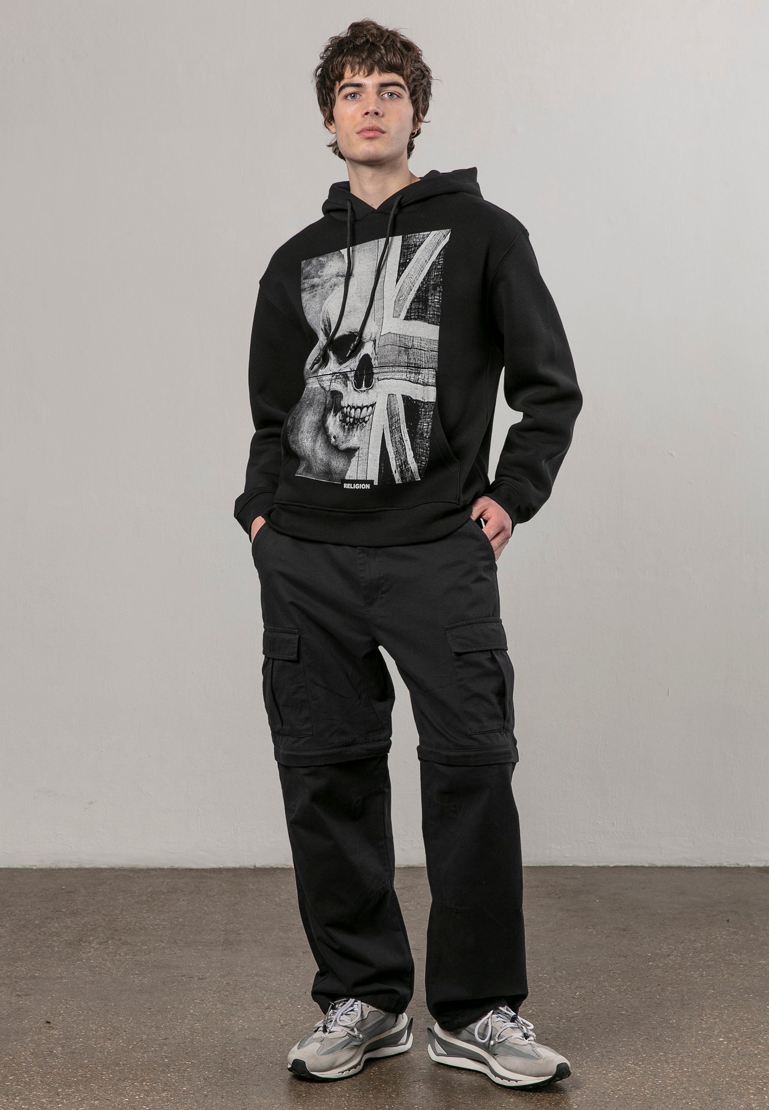 UNION JACK HOODIE BLACK