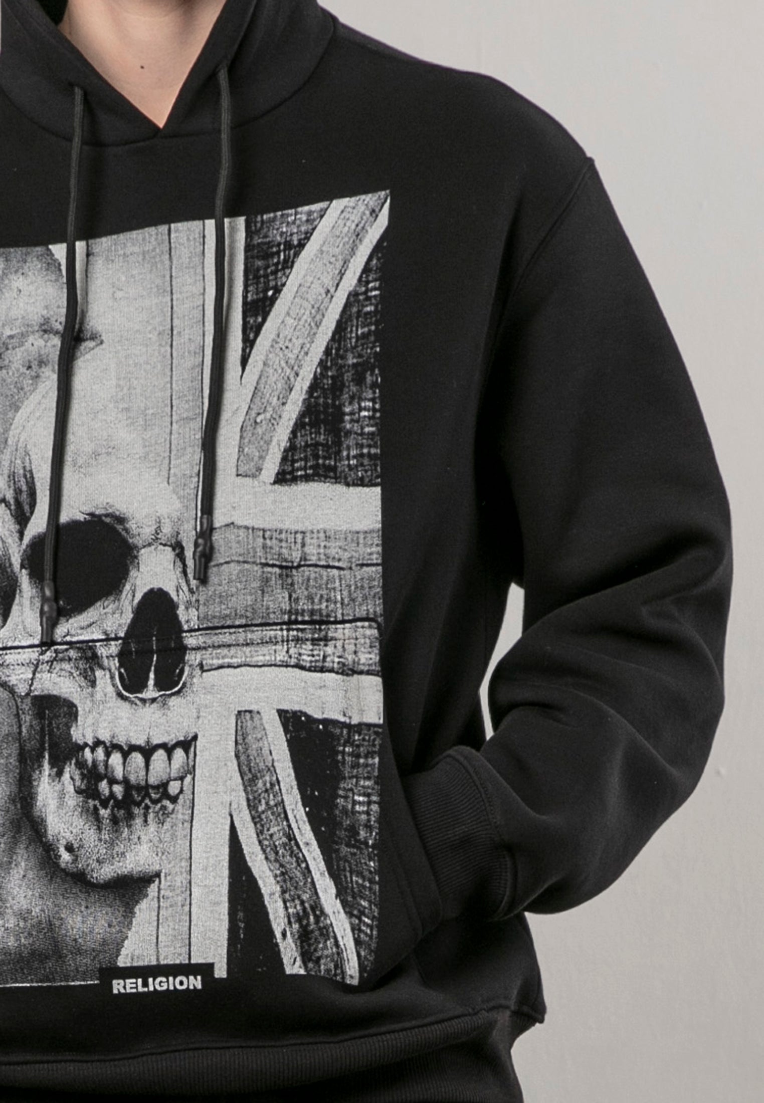 UNION JACK HOODIE BLACK