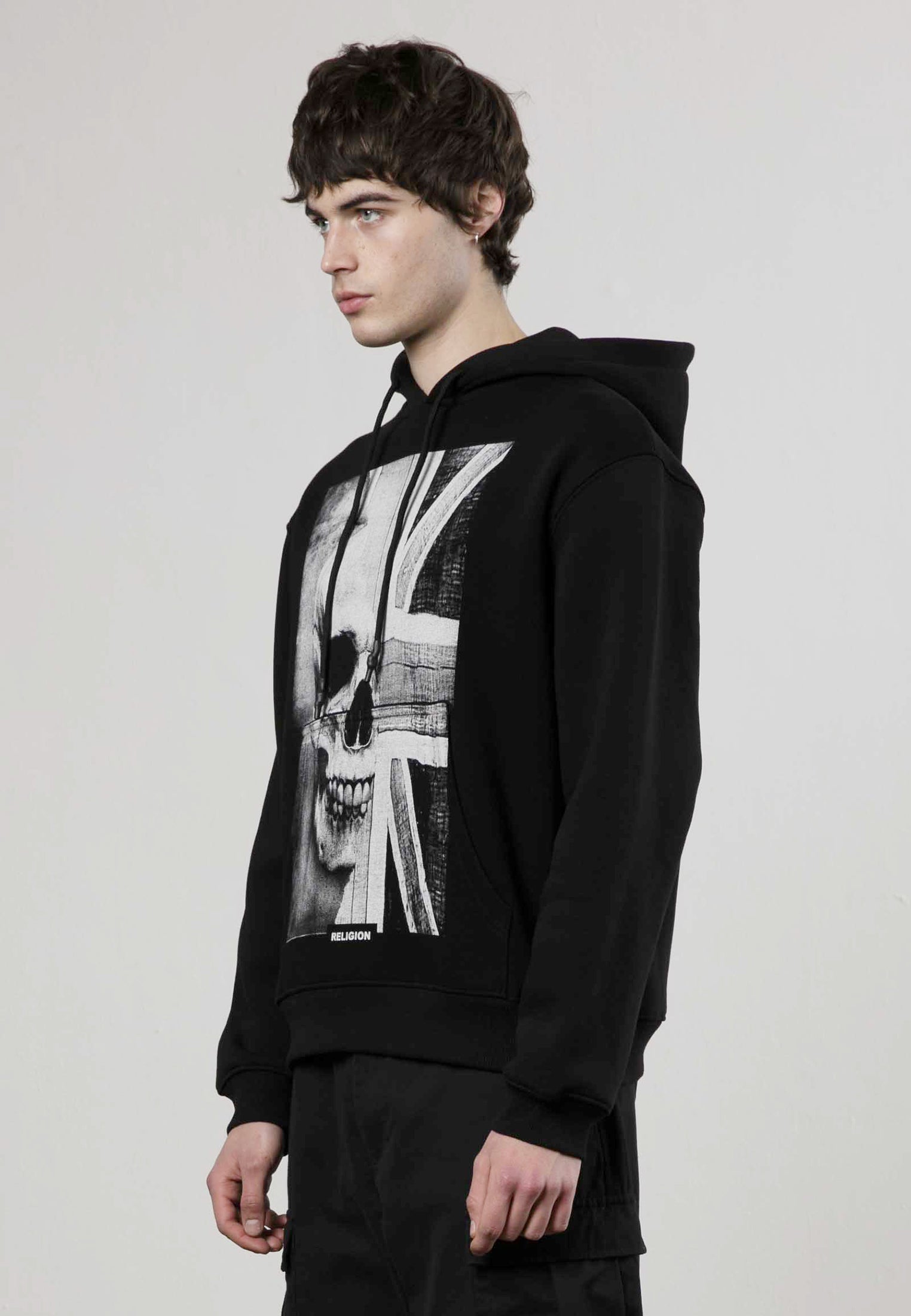 UNION JACK HOODIE BLACK