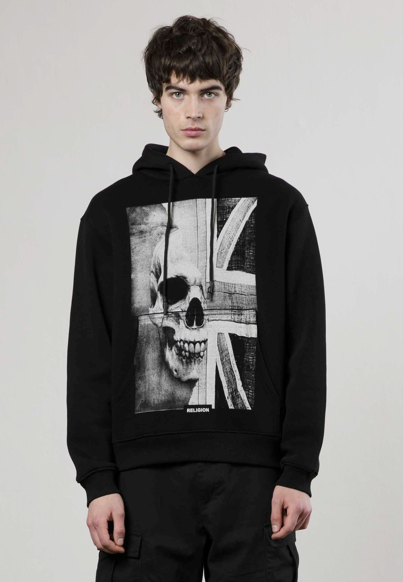 UNION JACK HOODIE BLACK