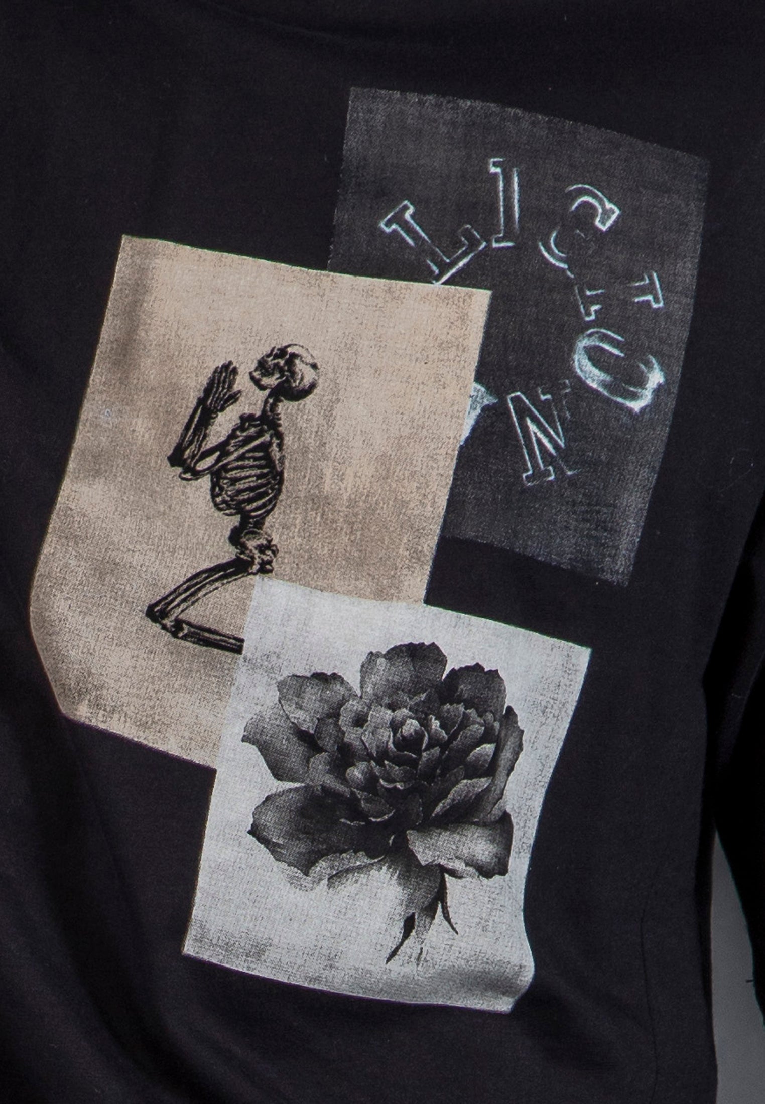 APPLIQUE T-SHIRT BLACK