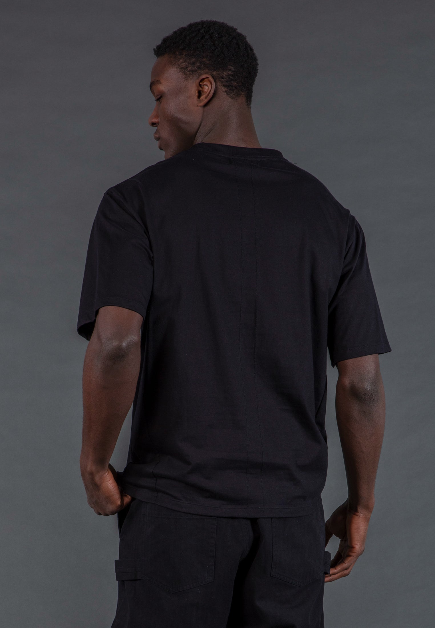 APPLIQUE T-SHIRT BLACK