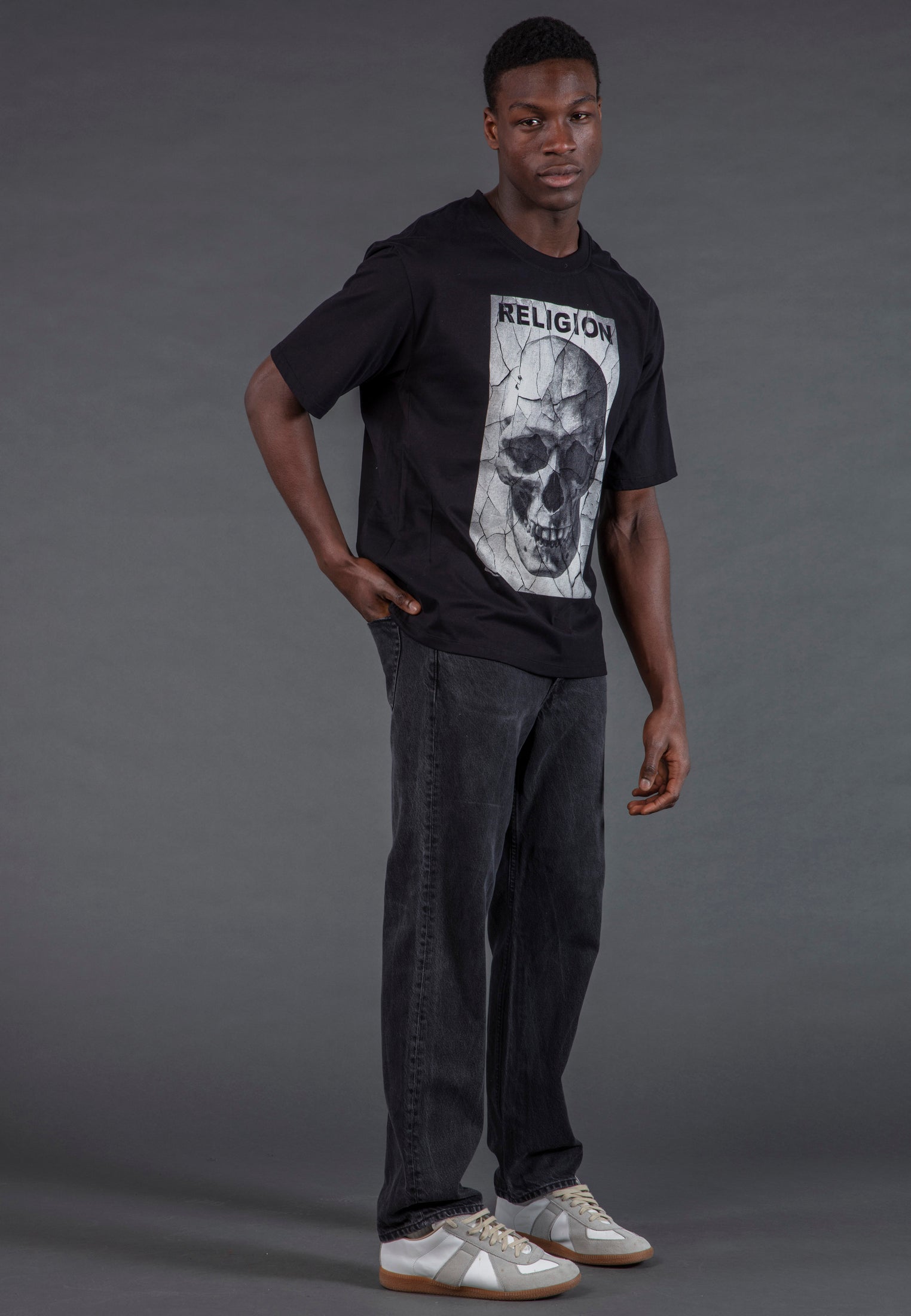 CRACK T-SHIRT BLACK