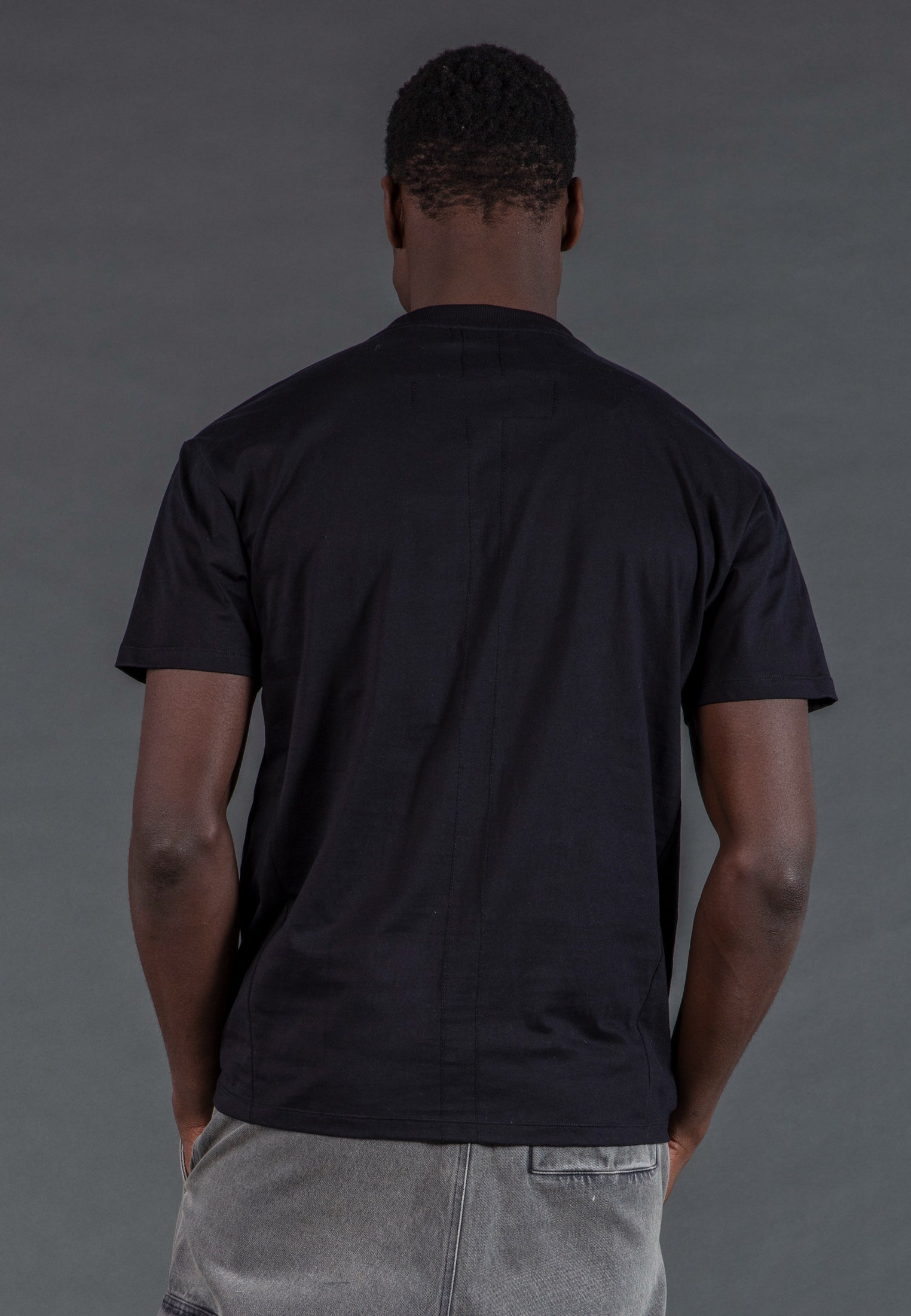 GEOMETRIC SKULL T-SHIRT BLACK