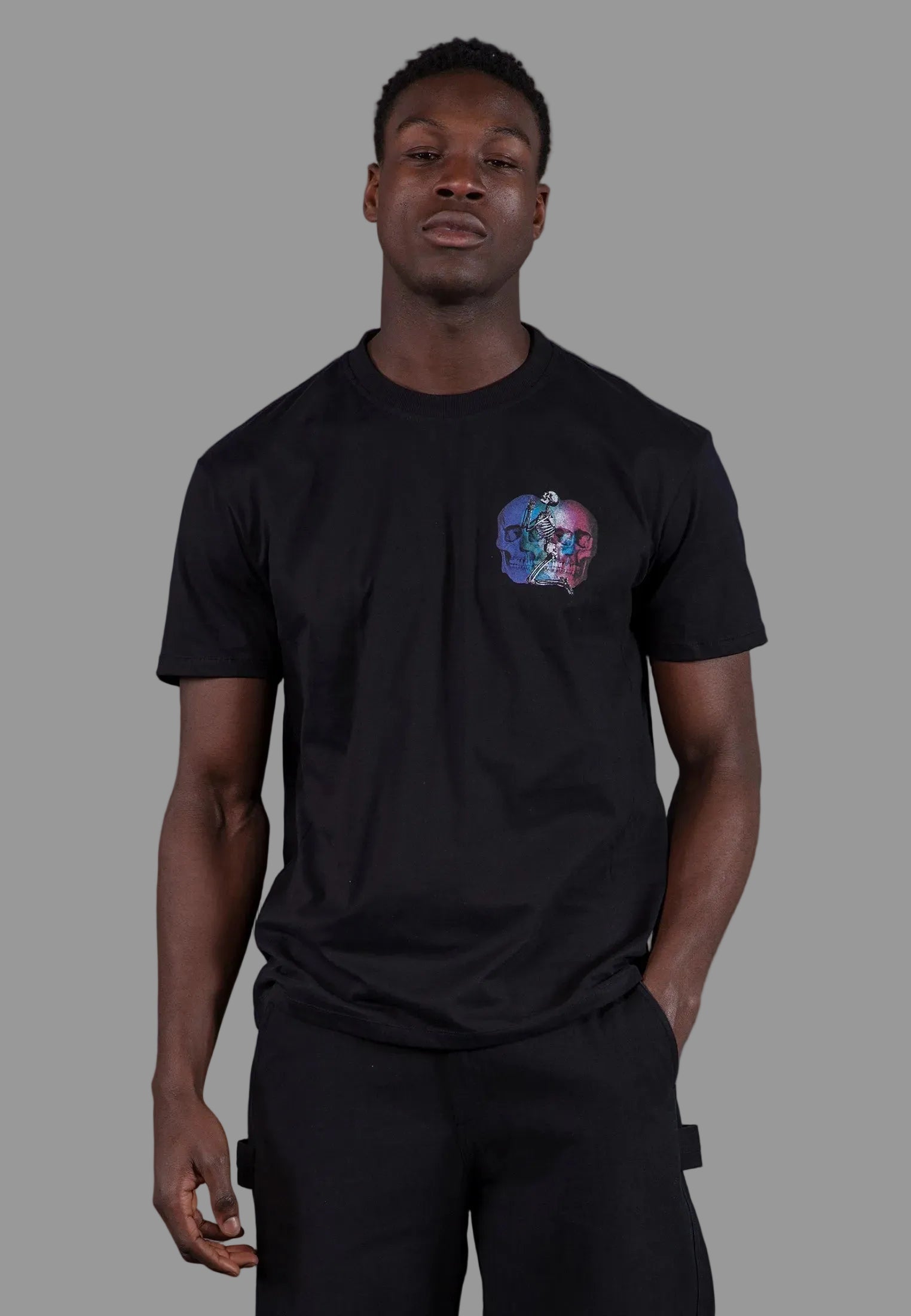 MULTI SKULL T-SHIRT BLACK