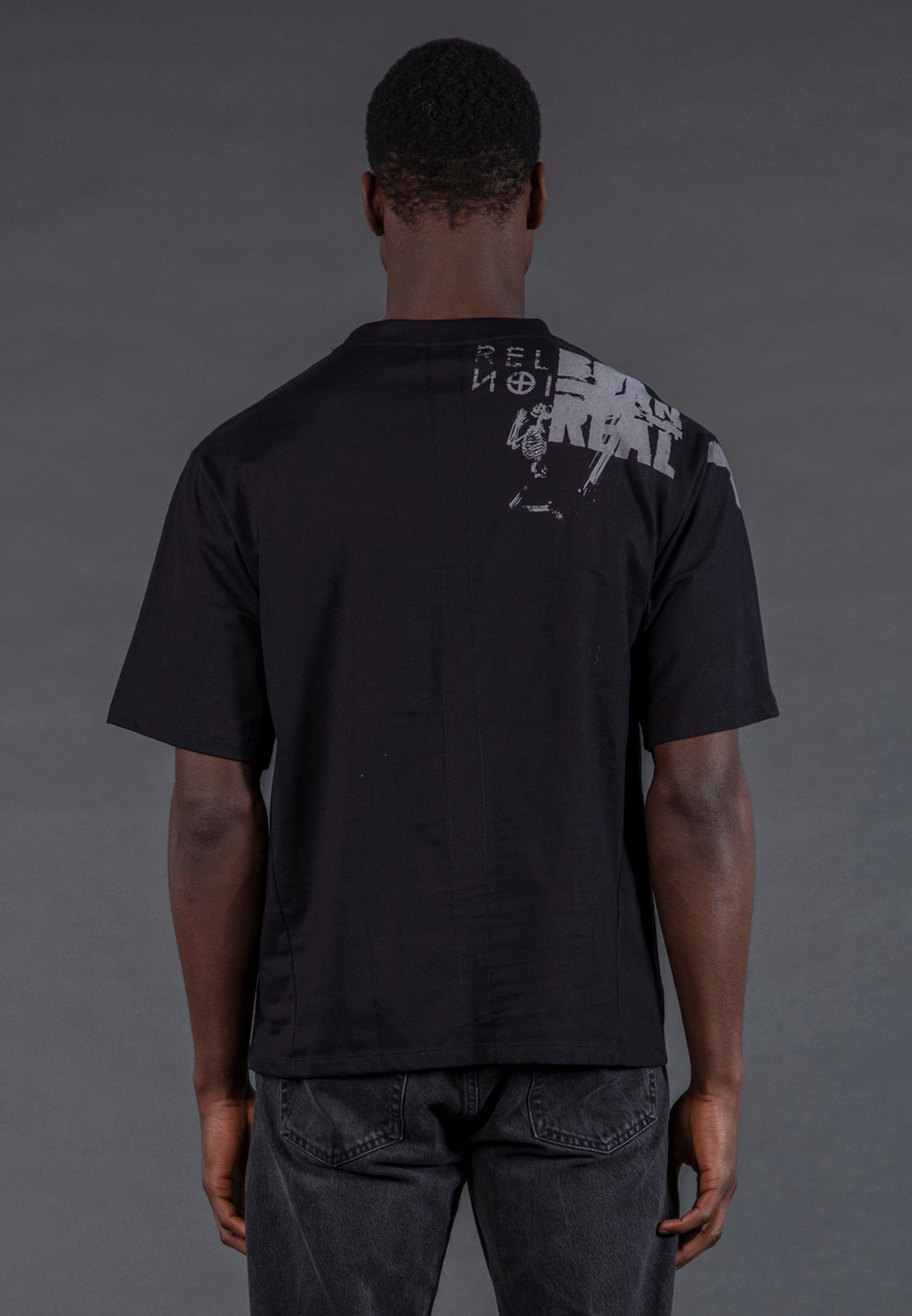 MONTAGE COLOUR T-SHIRT BLACK