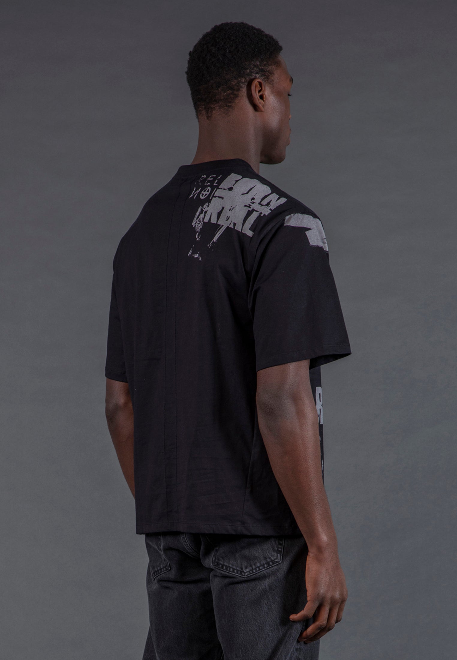 MONTAGE COLOUR T-SHIRT BLACK