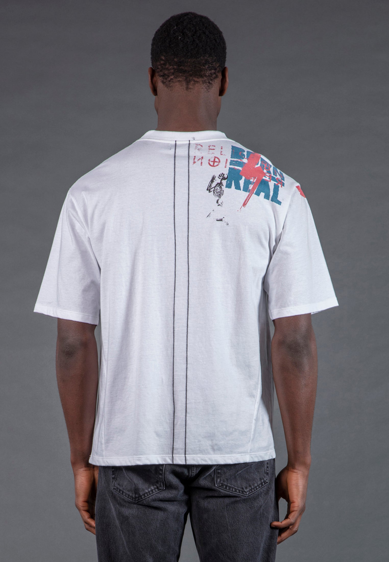 MONTAGE COLOUR T-SHIRT WHITE