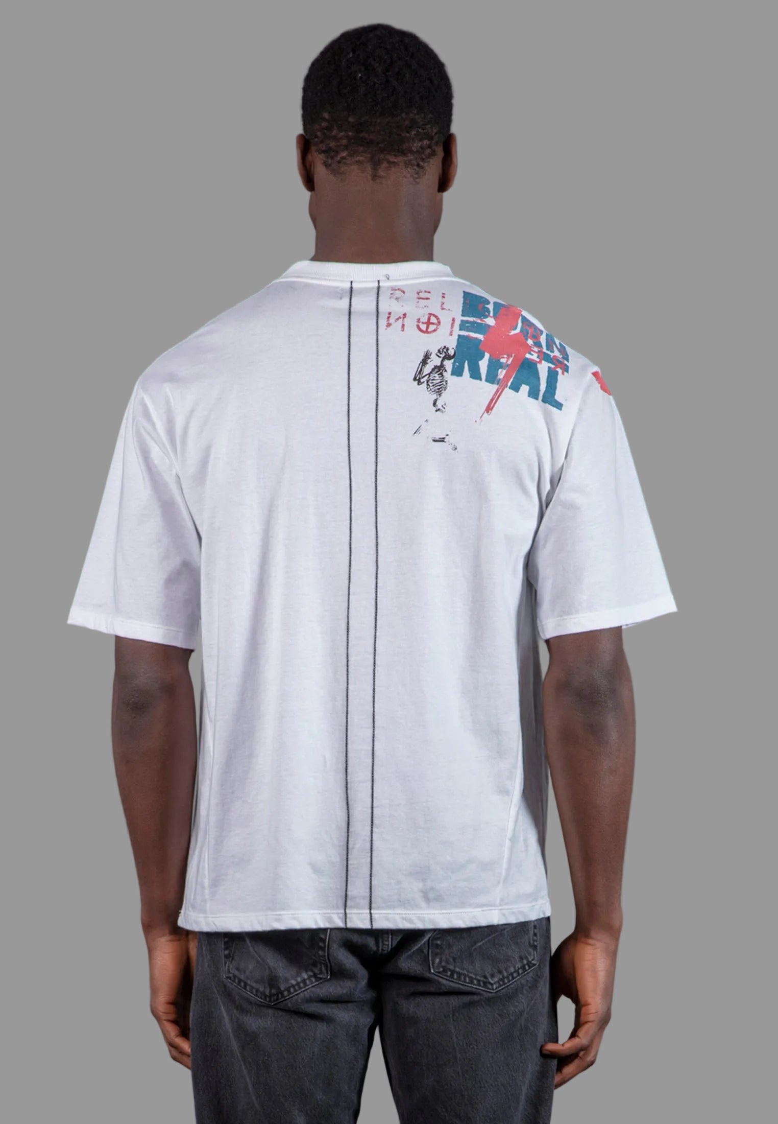 MONTAGE COLOUR T-SHIRT WHITE